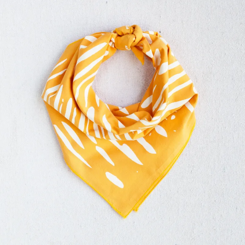 Golden Yellow Dabs Bandana sold by Abracadana