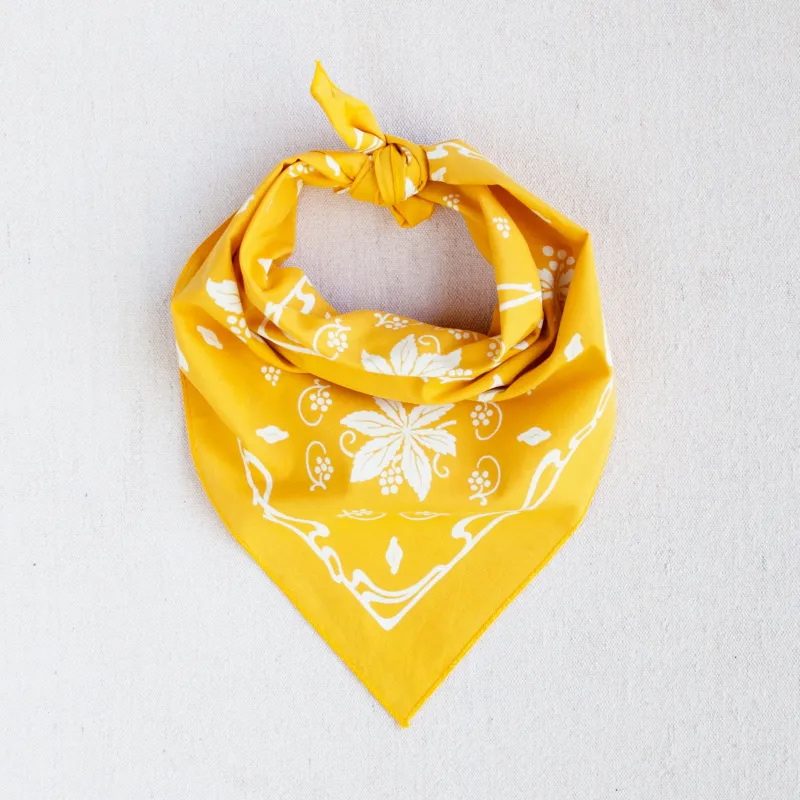 Golden Yellow New Leaf Bandana sold by Abracadana