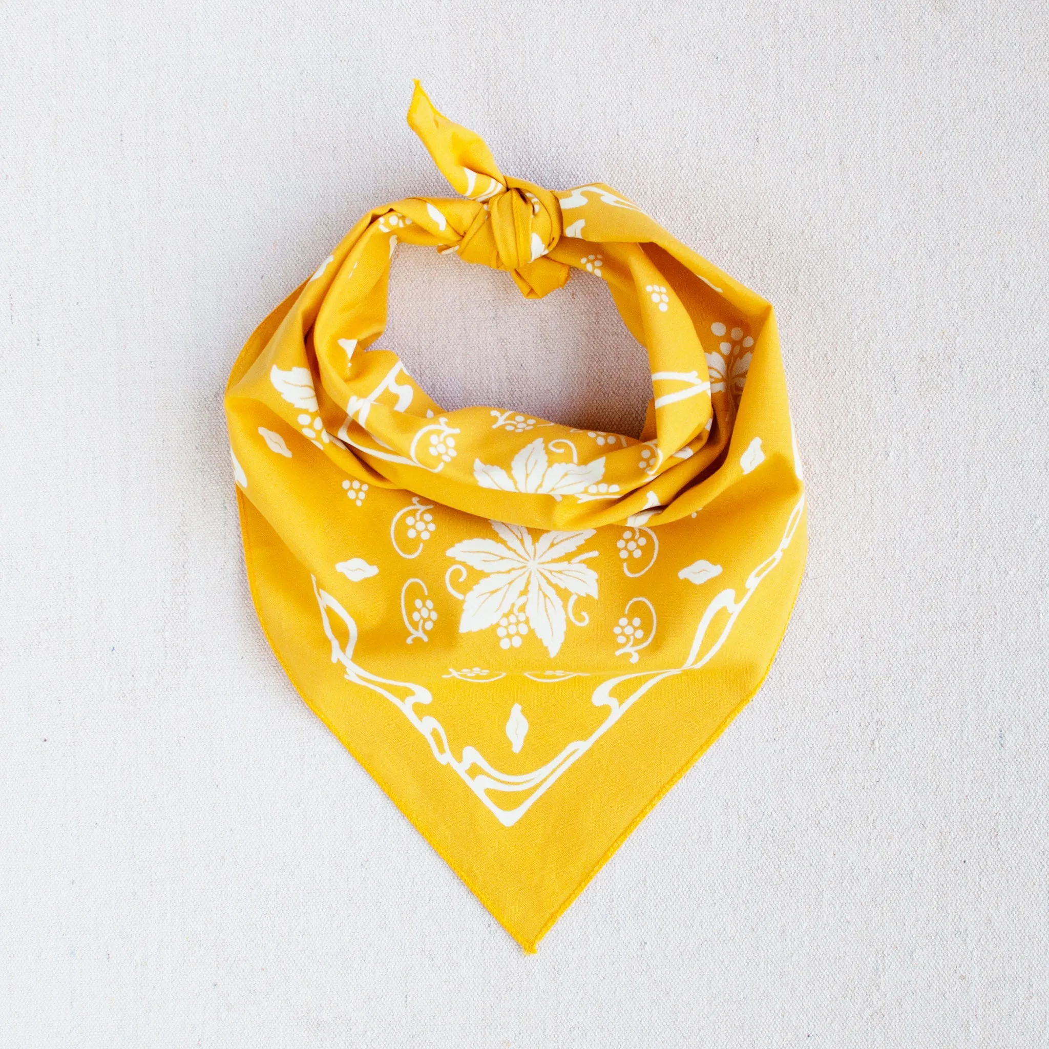 Golden Yellow New Leaf Bandana sold by Abracadana