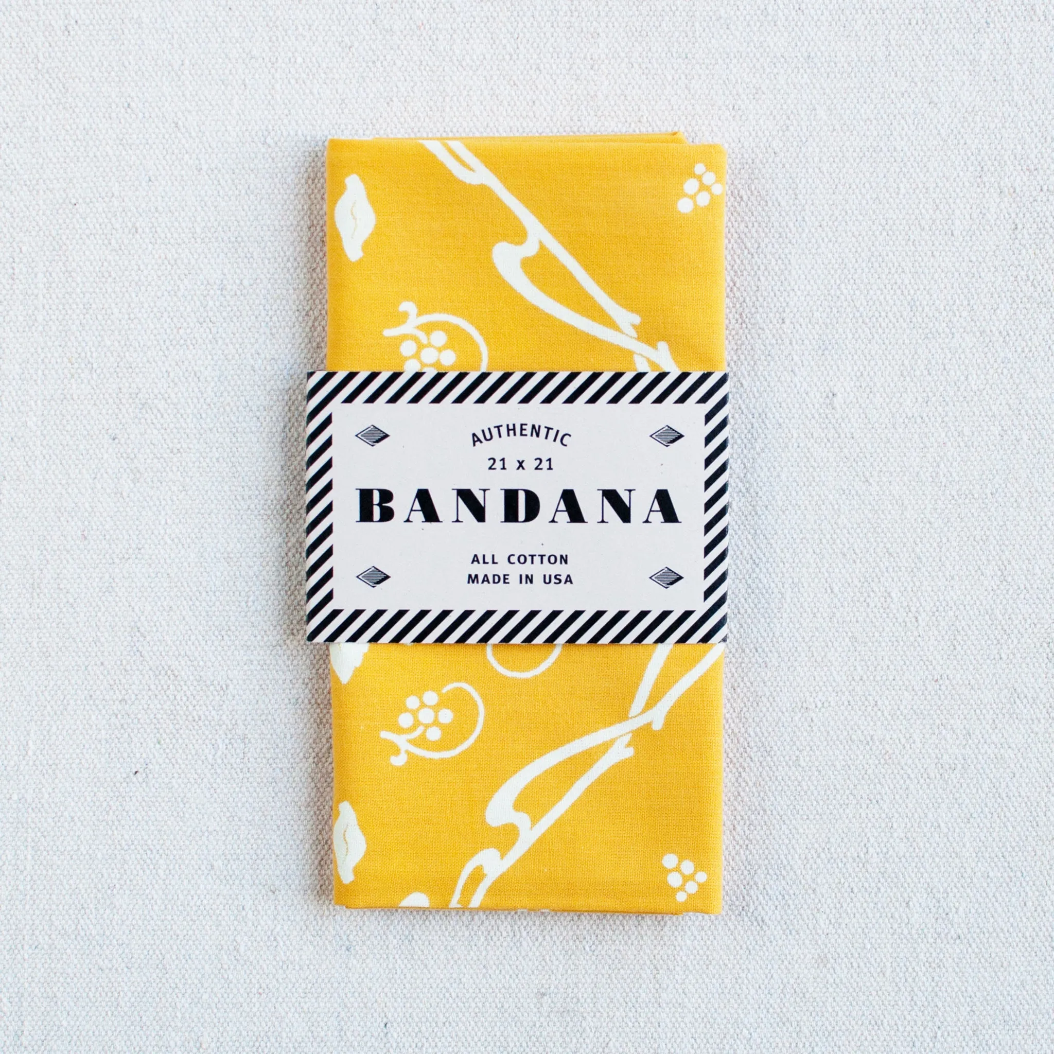 Golden Yellow New Leaf Bandana sold by Abracadana product image thumbnail 2