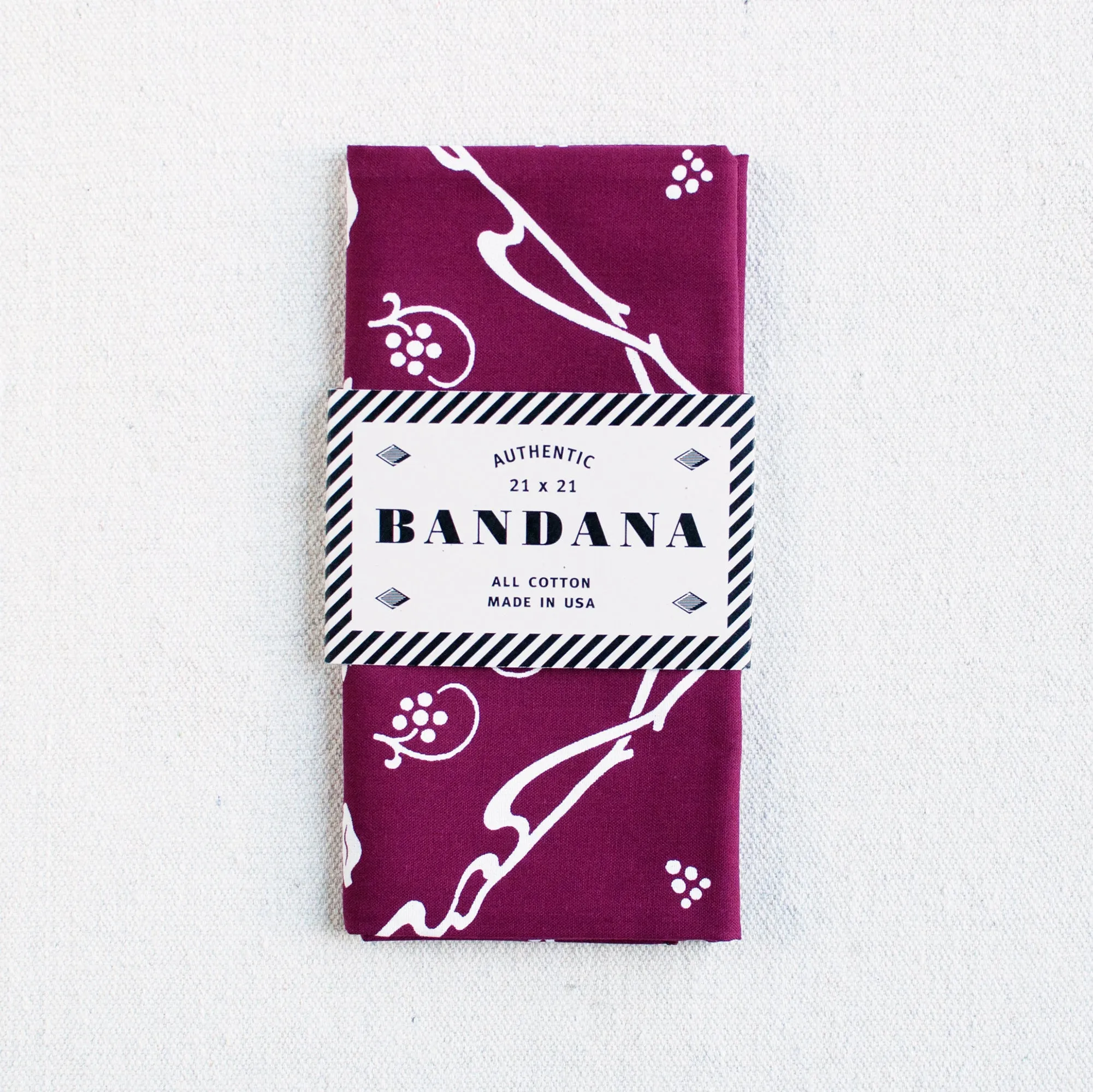 Wine New Leaf Bandana sold by Abracadana product image thumbnail 2