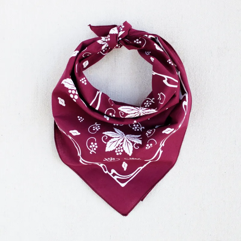 Wine New Leaf Bandana sold by Abracadana