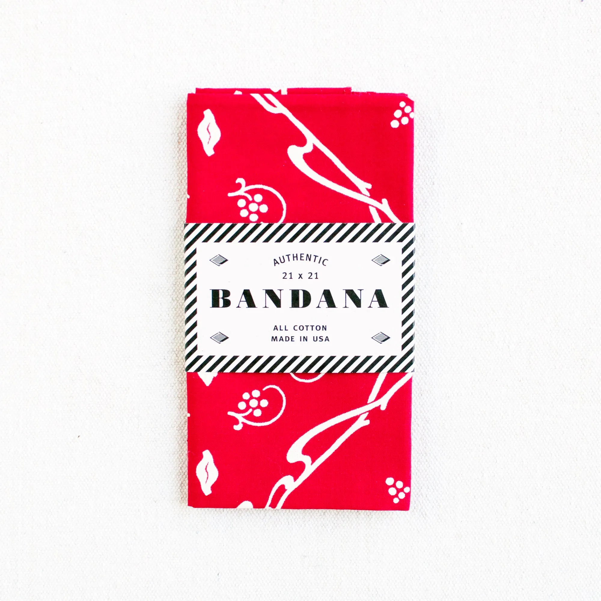 Red New Leaf Bandana sold by Abracadana product image thumbnail 2