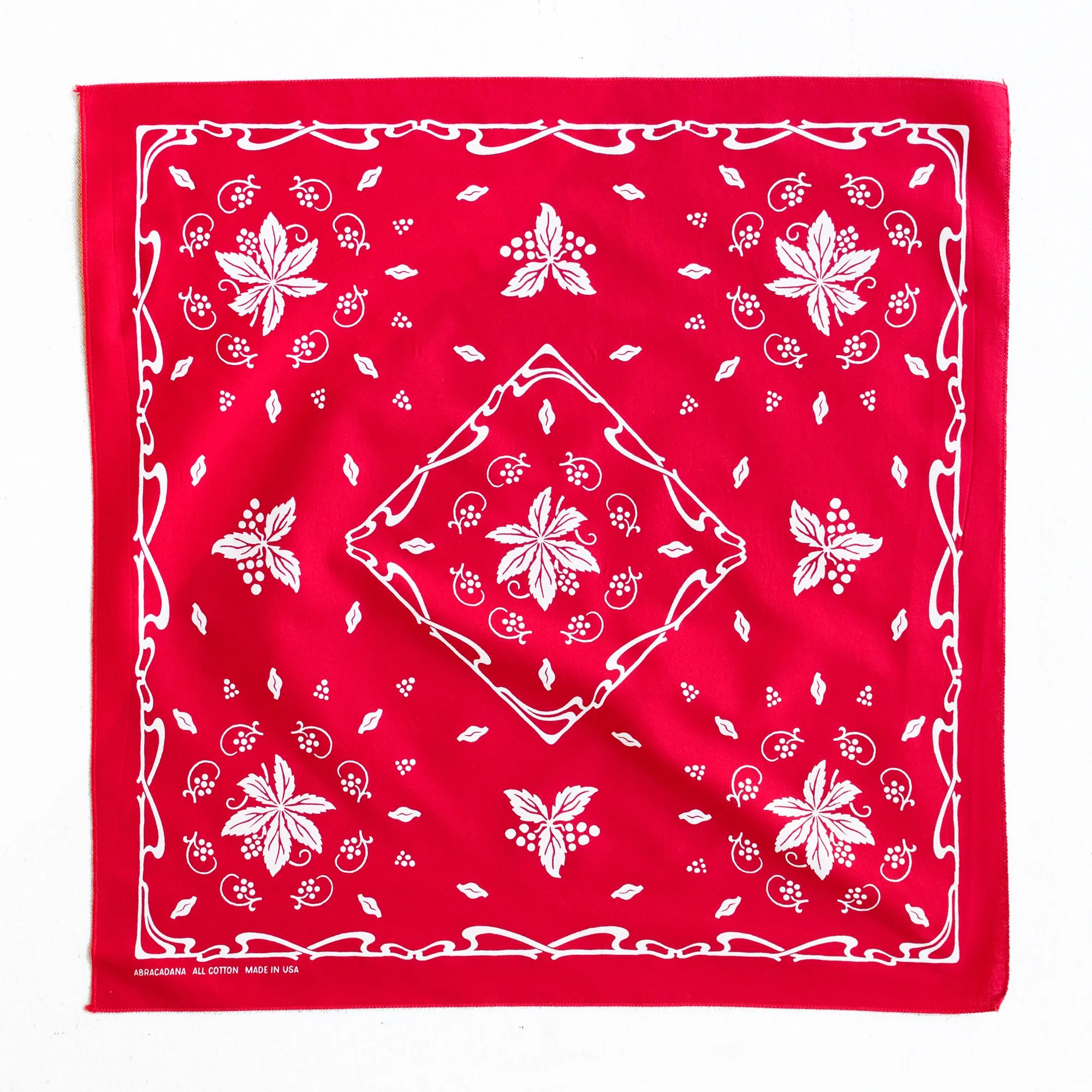 Red New Leaf Bandana sold by Abracadana product image thumbnail 3