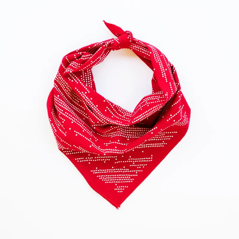 Red Shooting Stars Bandana sold by Abracadana