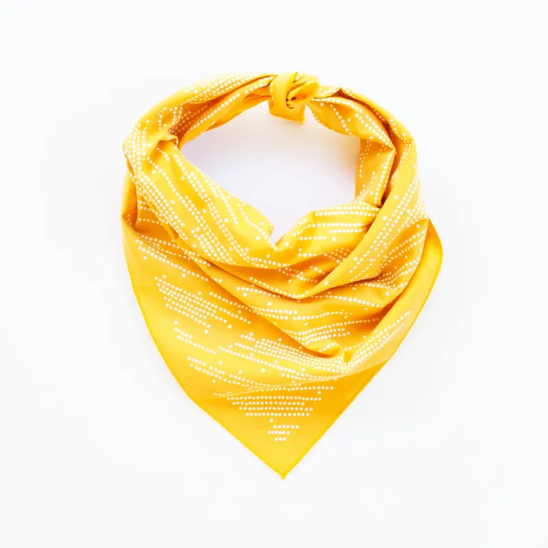 Golden Yellow Shooting Stars Bandana sold by Abracadana