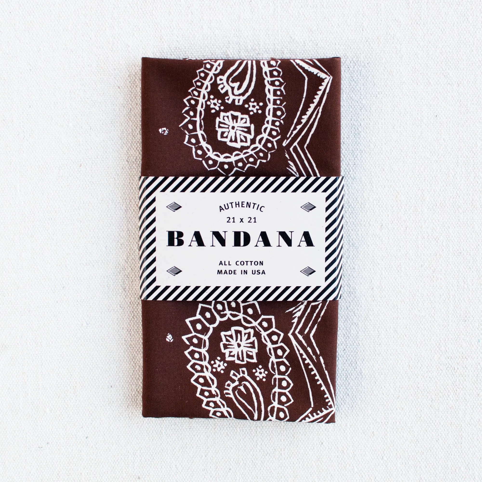 Brown Sketched Paisley Bandana sold by Abracadana product image thumbnail 2