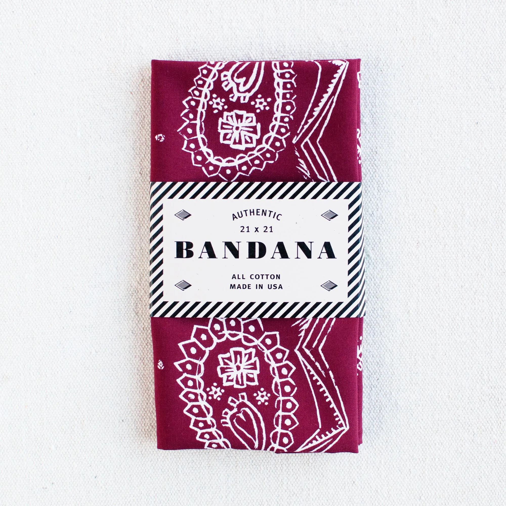 Wine Sketched Paisley Bandana sold by Abracadana product image thumbnail 3