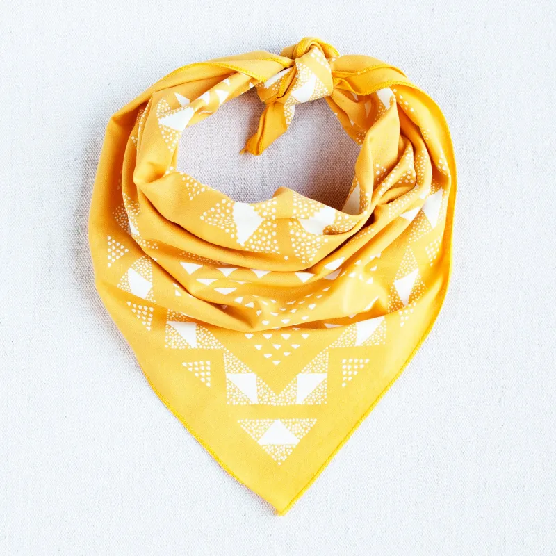 Golden Yellow Quilt Bandana sold by Abracadana