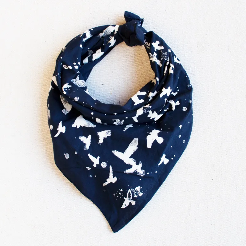 Navy Flock Bandana sold by Abracadana