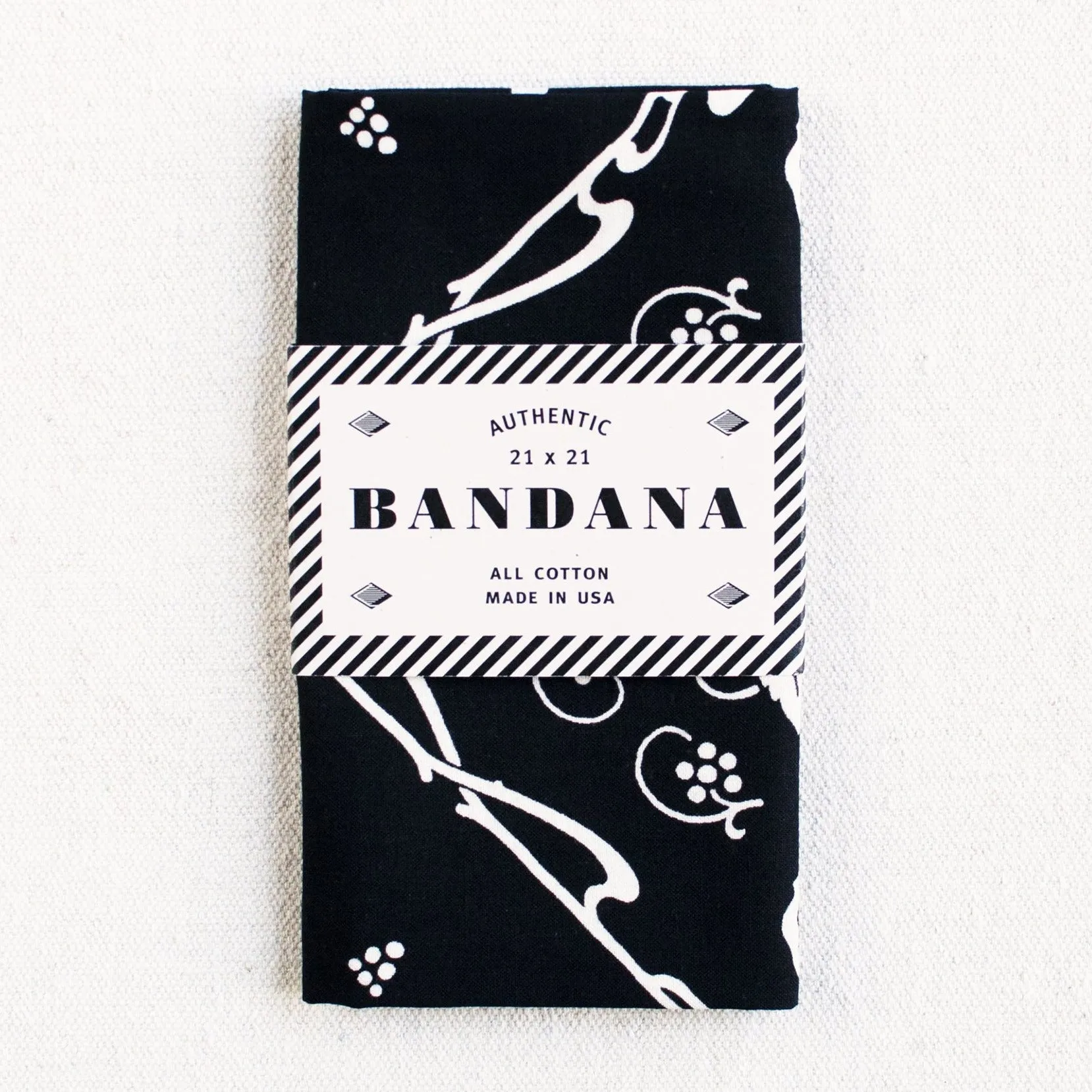 Black New Leaf Bandana sold by Abracadana product image thumbnail 2