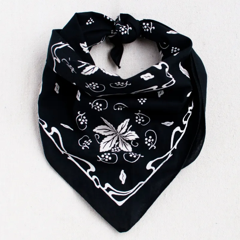 Black New Leaf Bandana sold by Abracadana