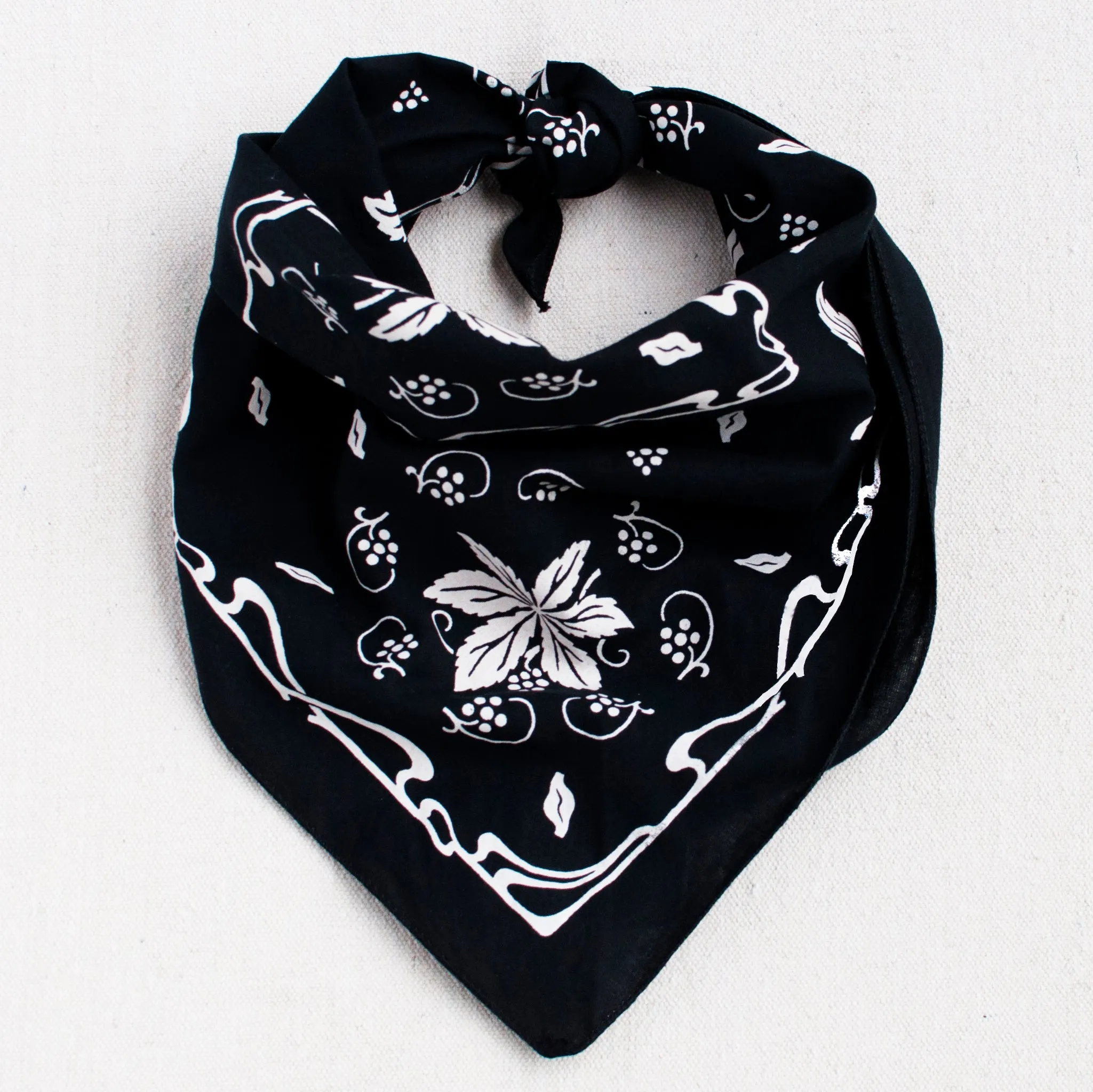 Black New Leaf Bandana sold by Abracadana