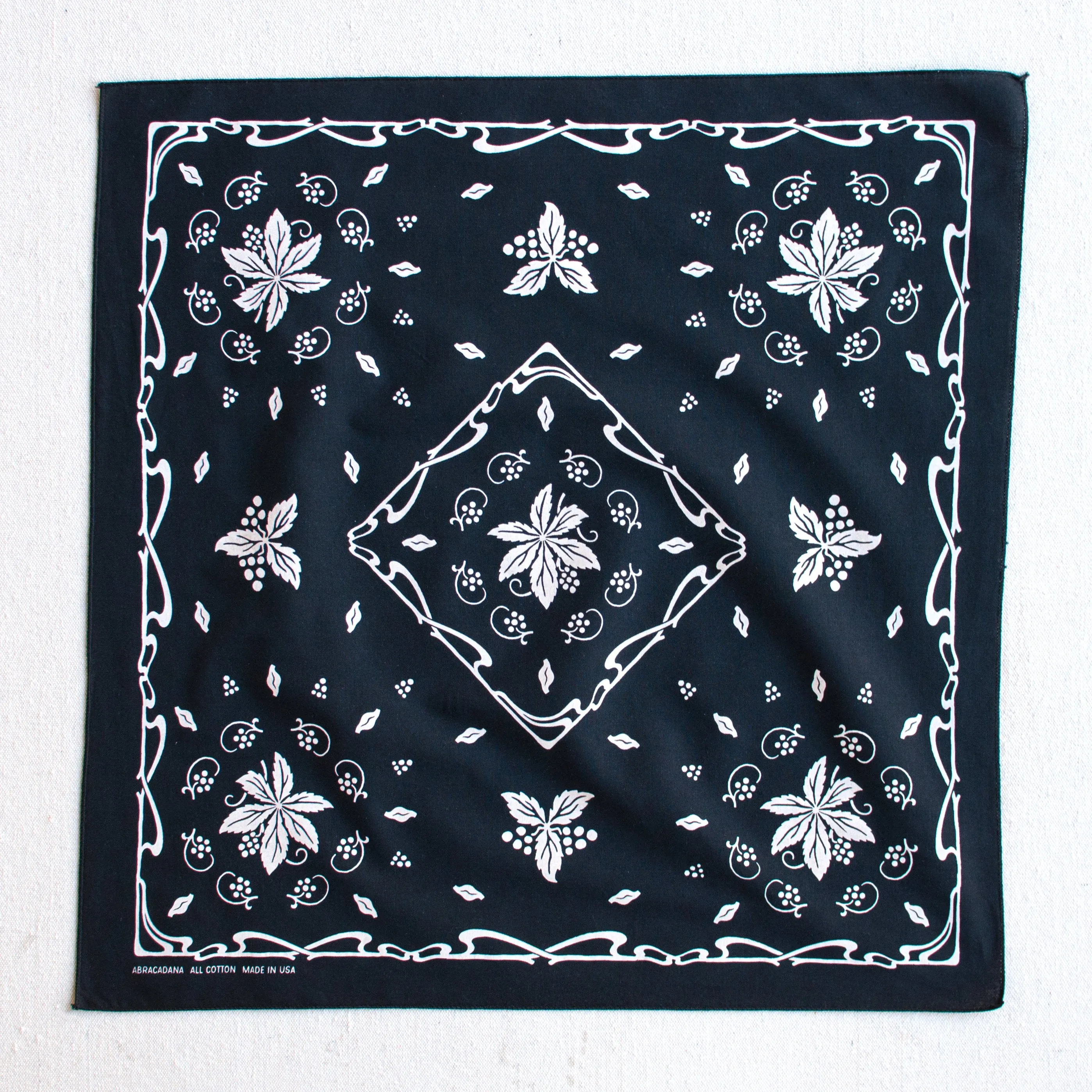 Black New Leaf Bandana sold by Abracadana product image thumbnail 3