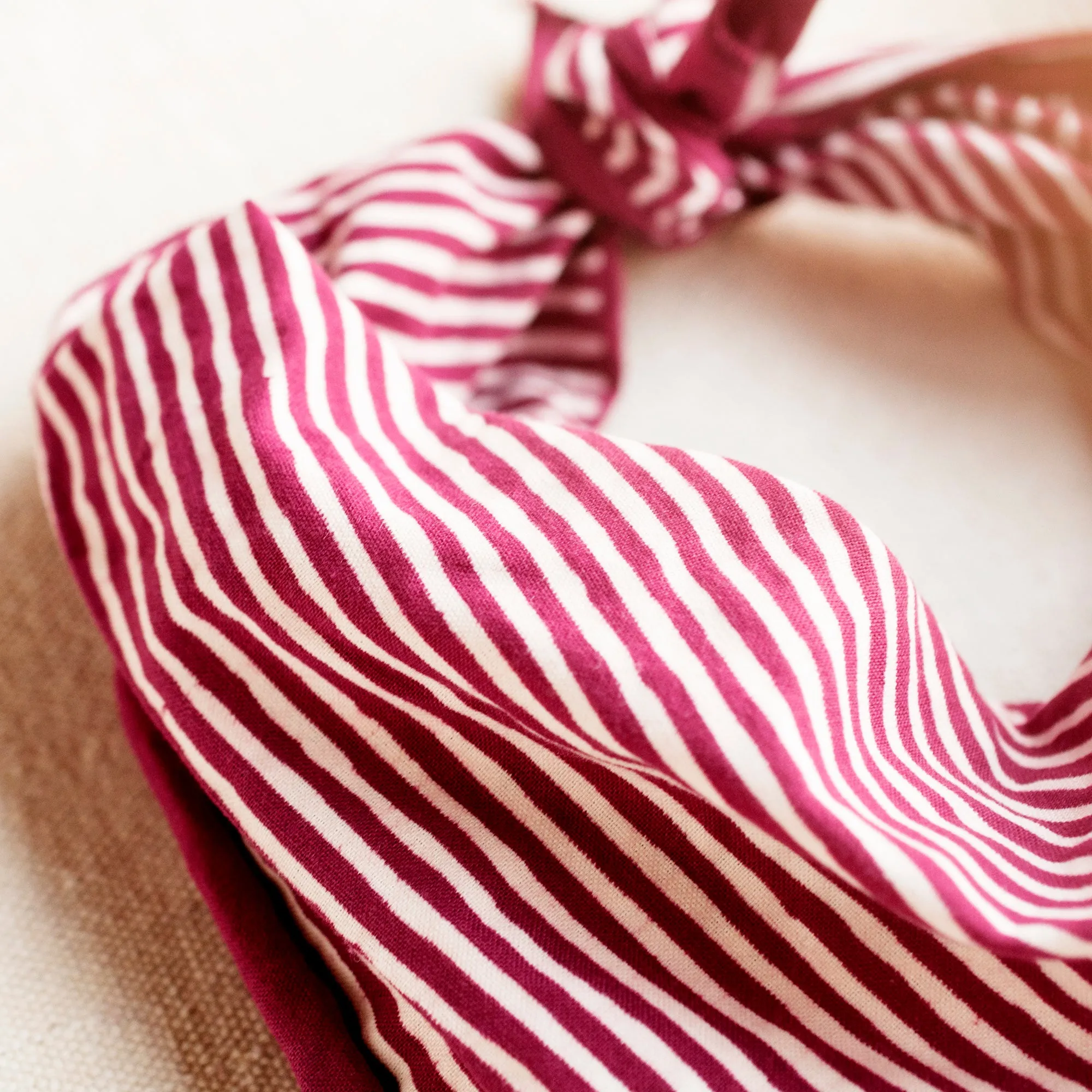 Wine Striped Bandana sold by Abracadana product image thumbnail 4