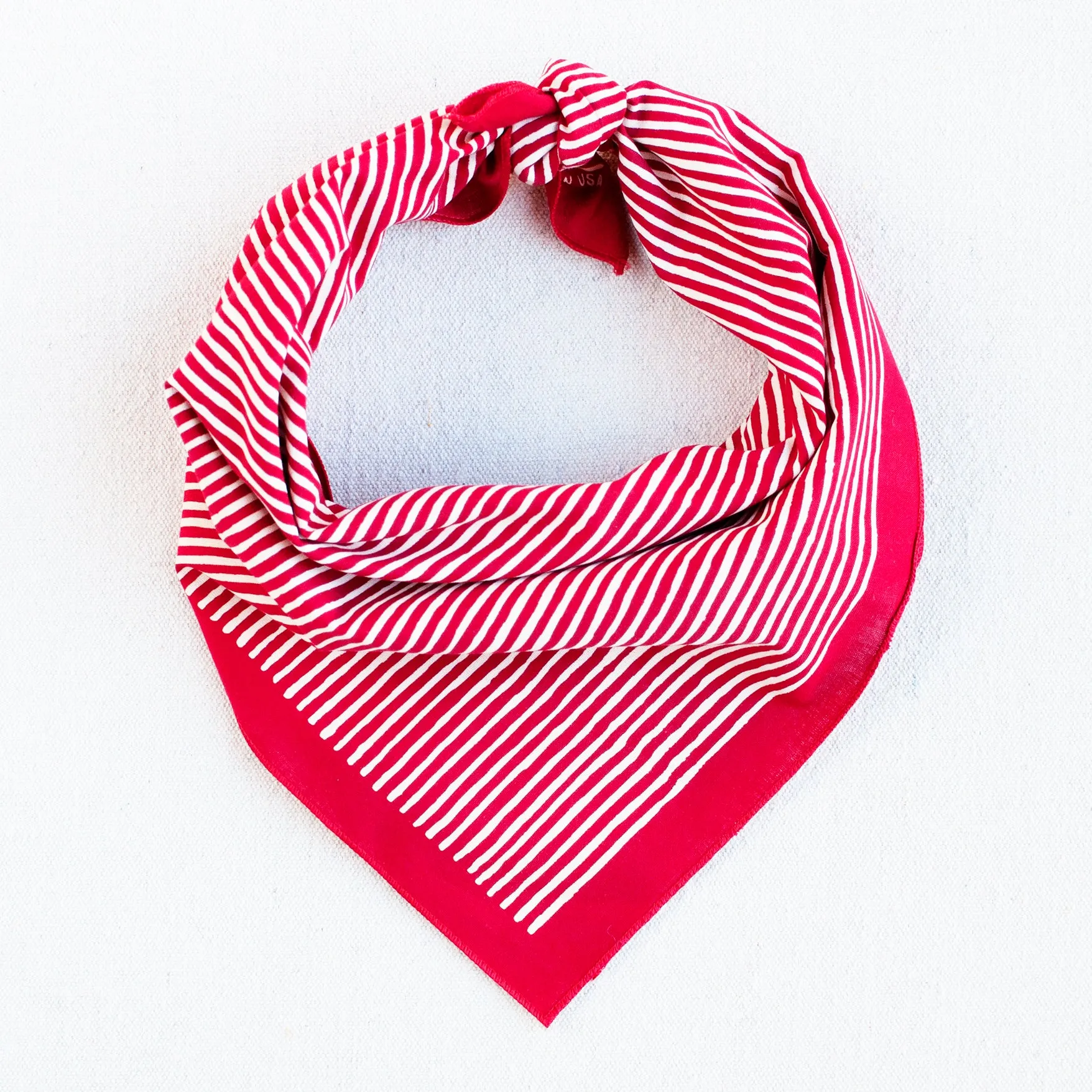 Red Striped Bandana sold by Abracadana