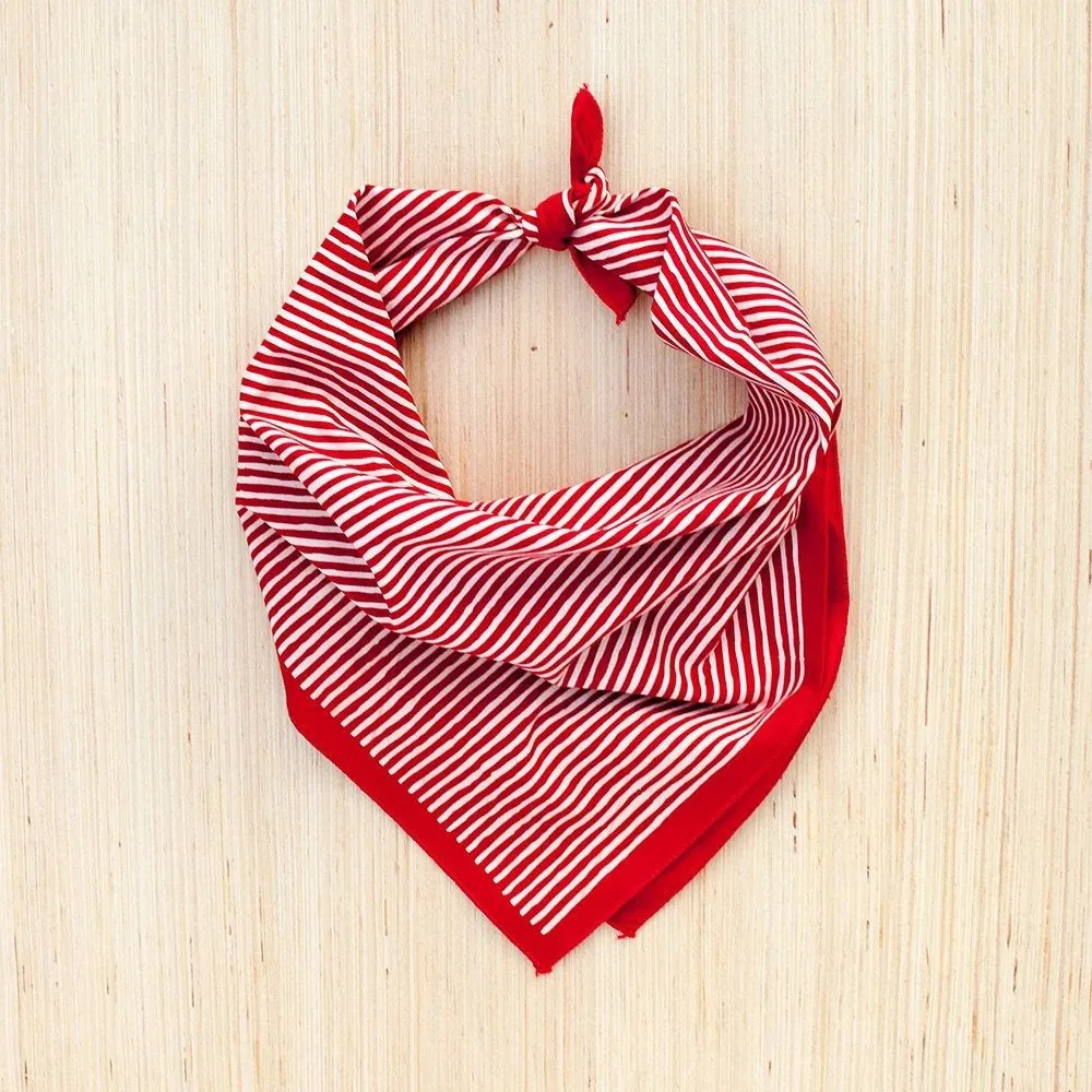 Red Striped Bandana sold by Abracadana product image thumbnail 5