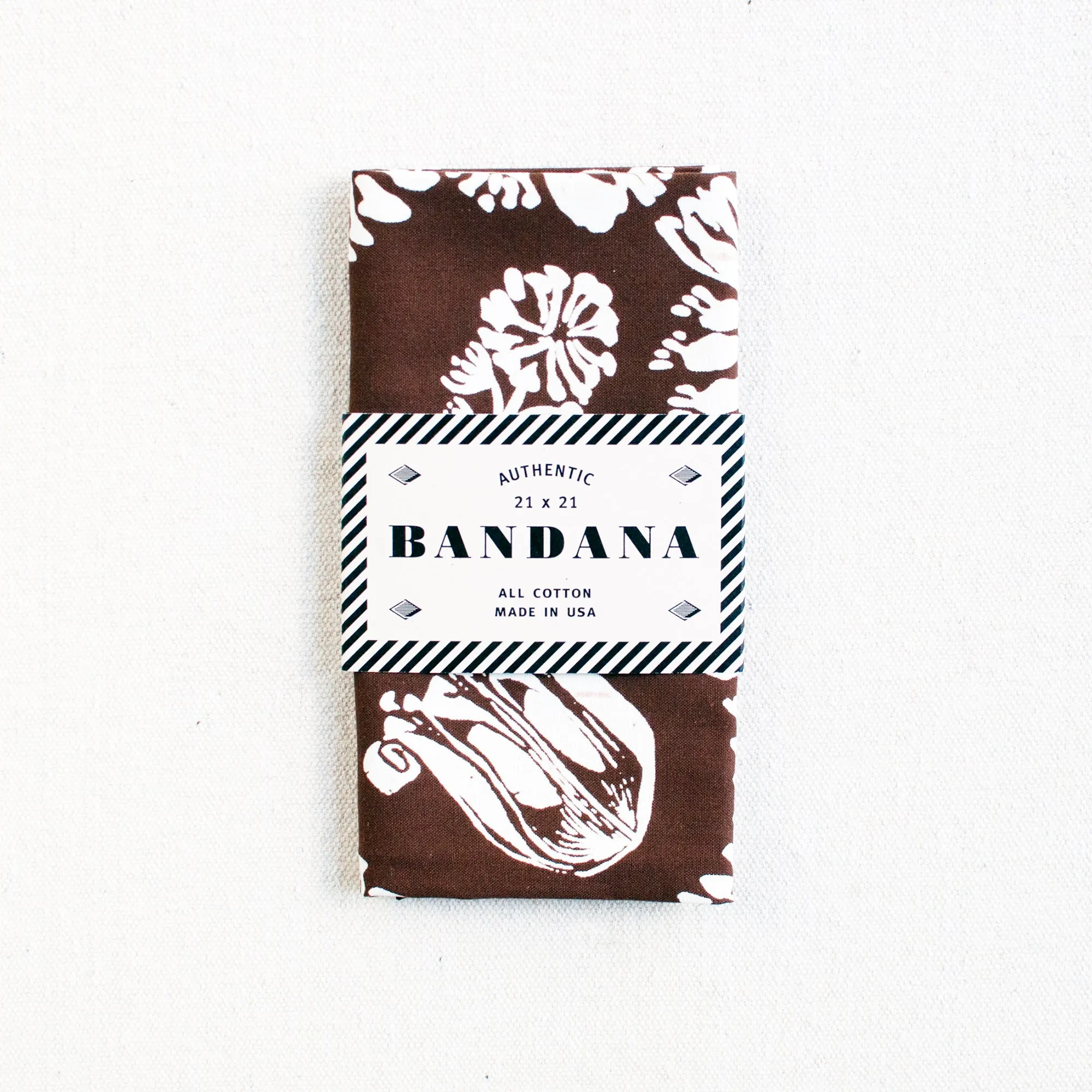 Brown Floral Bandana sold by Abracadana product image thumbnail 3