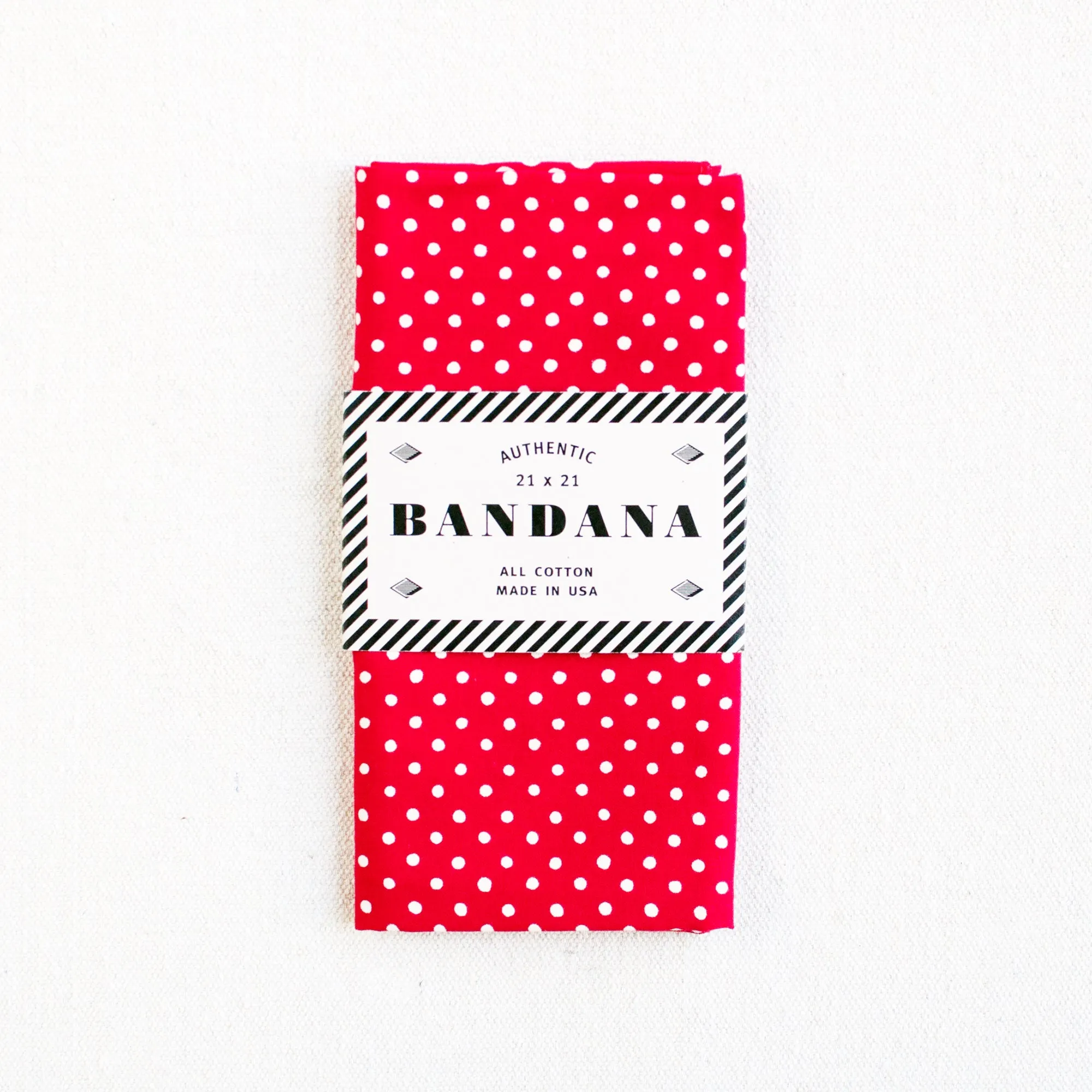 Red Polka Dot Bandana sold by Abracadana product image thumbnail 2