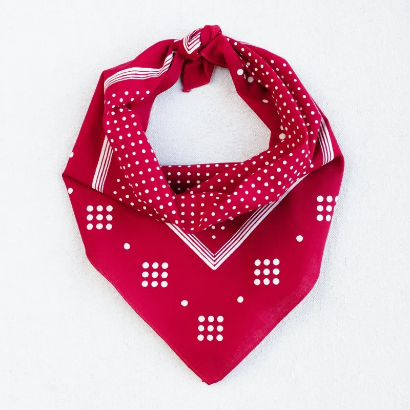 Red Polka Dot Bandana sold by Abracadana