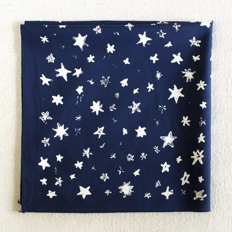 Navy Star Field Bandana sold by Abracadana