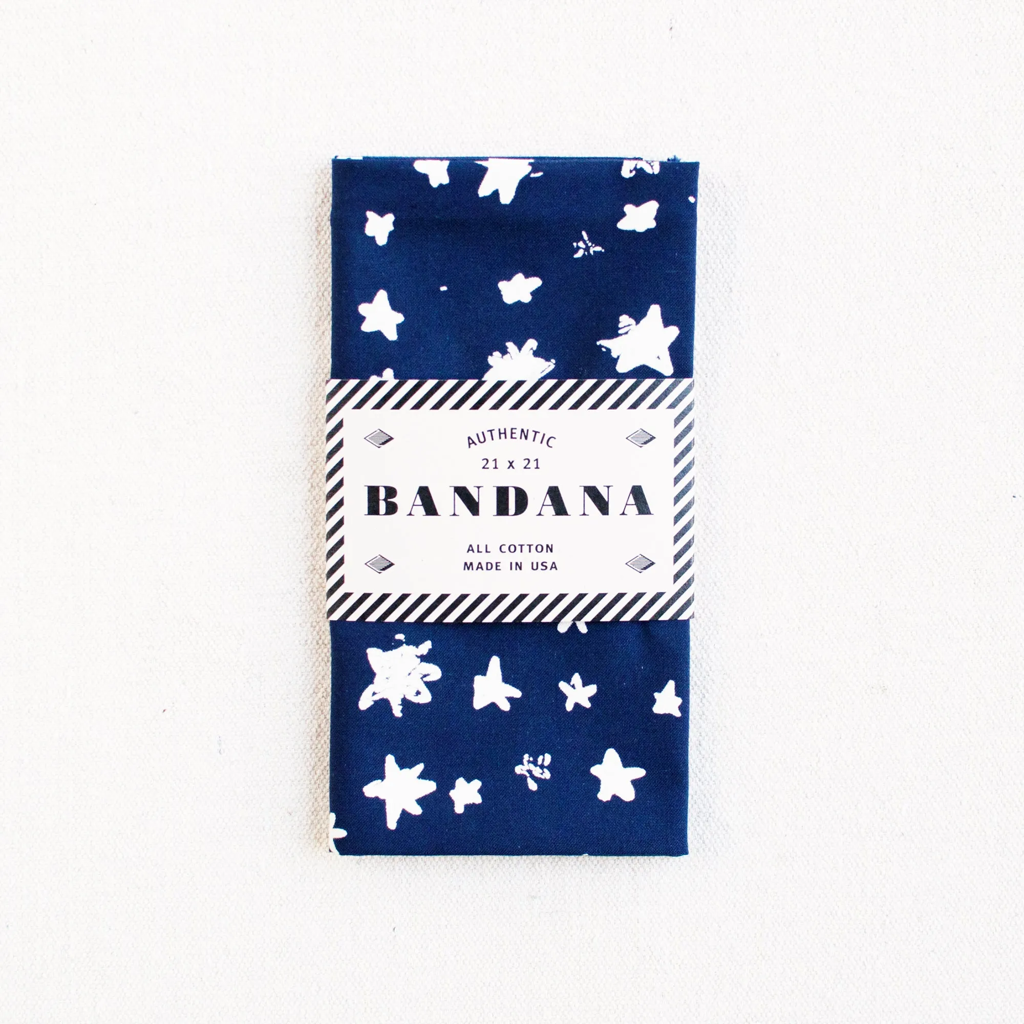 Navy Star Field Bandana sold by Abracadana product image thumbnail 4