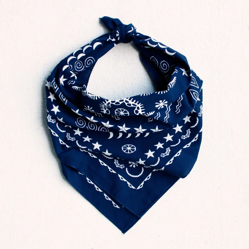 Navy Elements Bandana sold by Abracadana