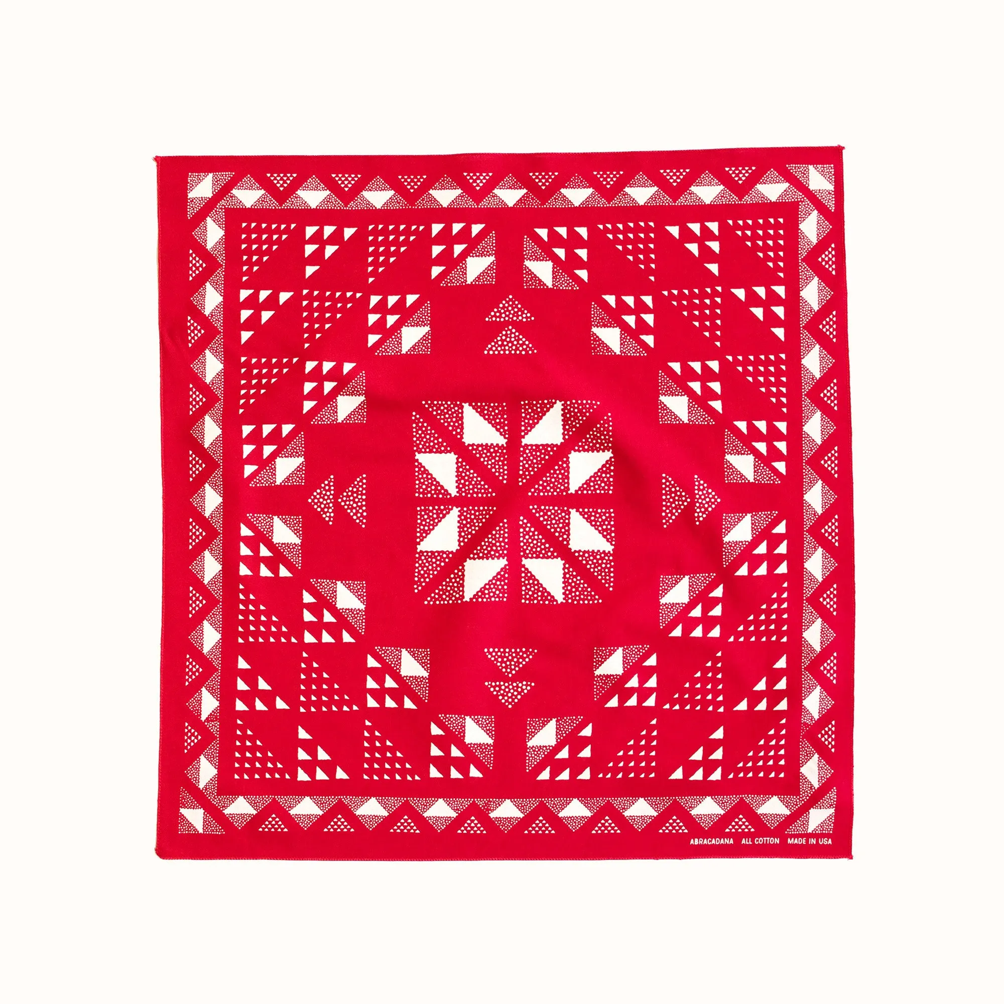 Red Quilt Bandana sold by Abracadana product image thumbnail 4