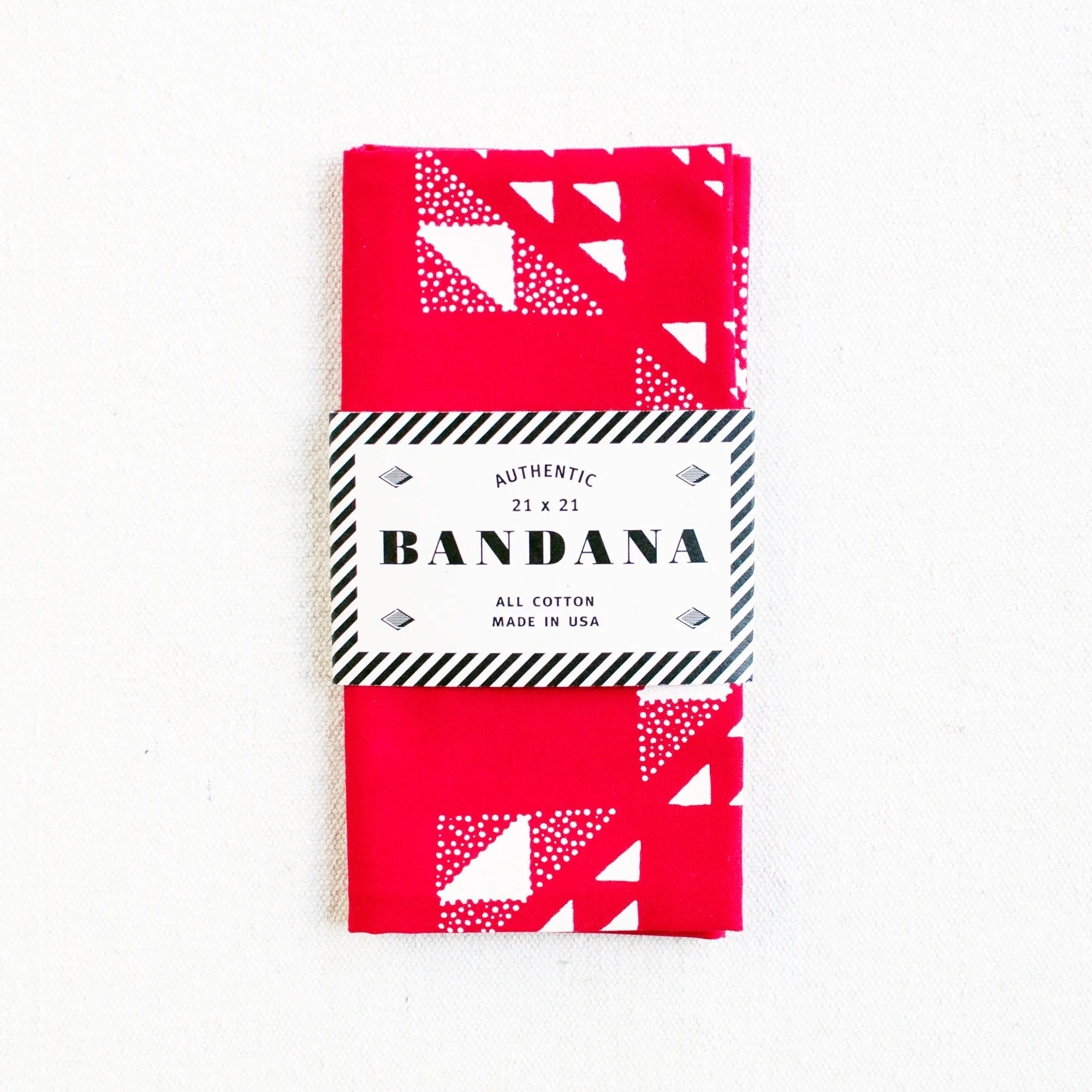 Red Quilt Bandana sold by Abracadana product image thumbnail 2