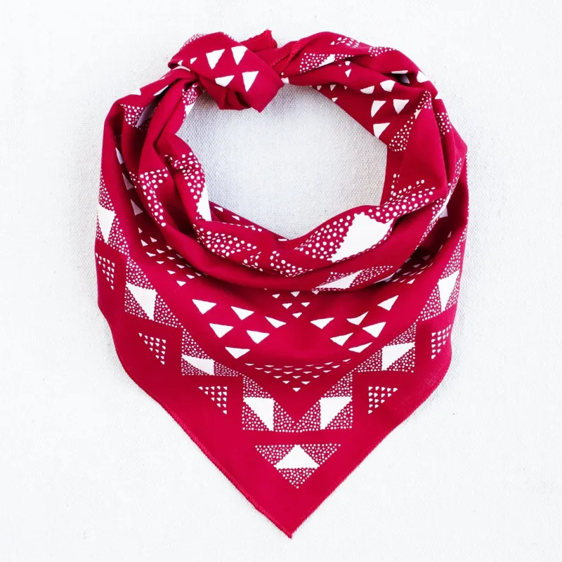 Red Quilt Bandana sold by Abracadana