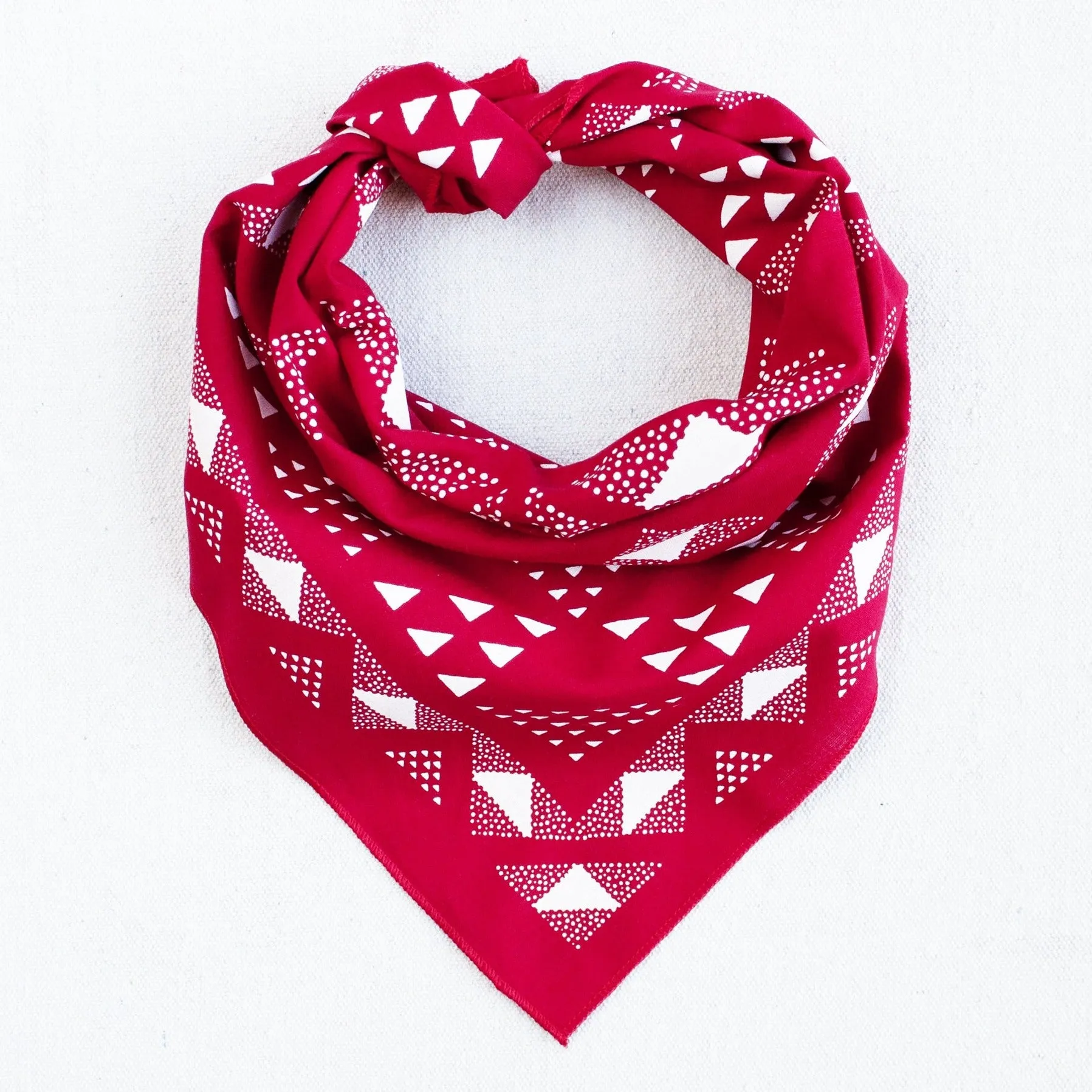 Red Quilt Bandana sold by Abracadana