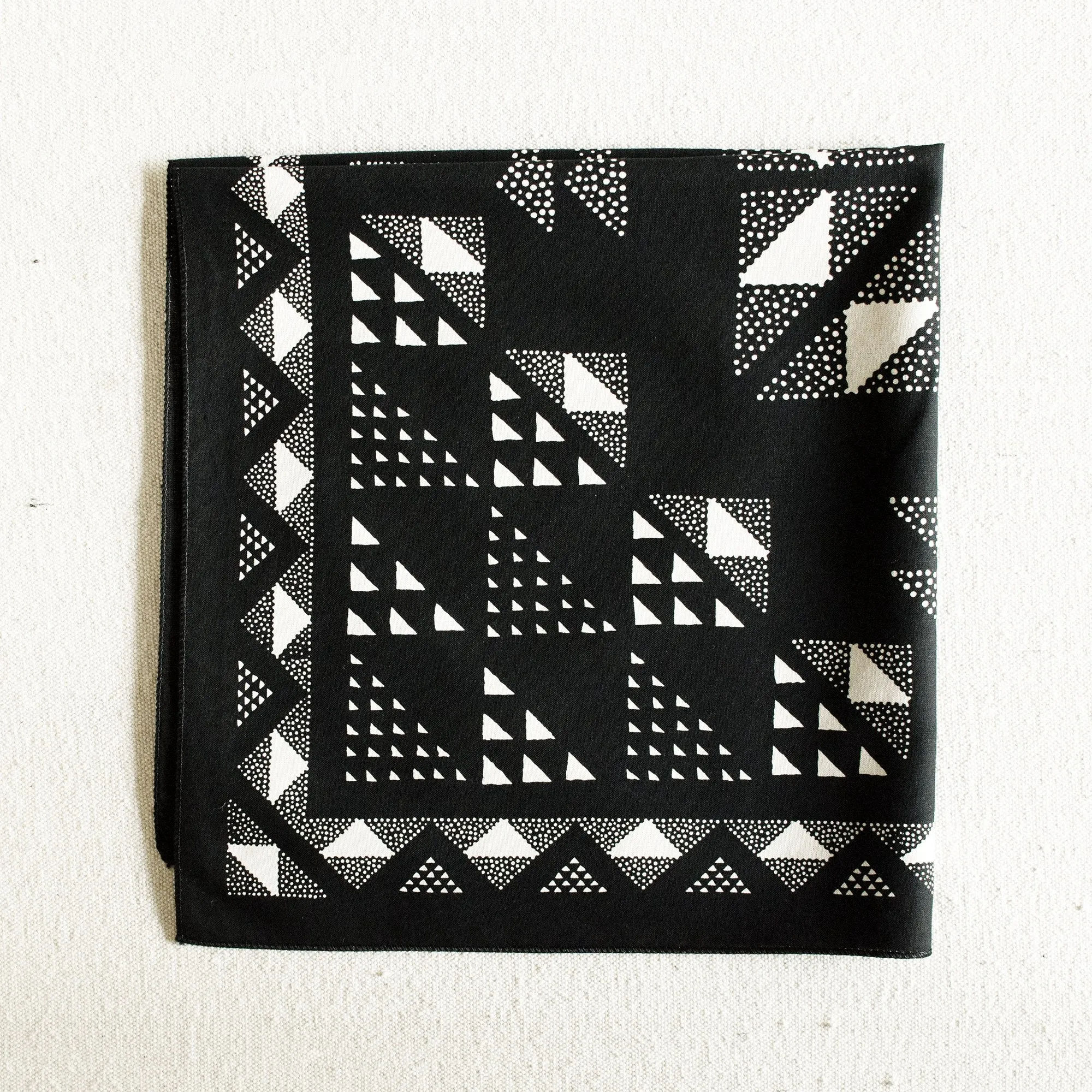 Black Quilt Bandana sold by Abracadana product image thumbnail 2