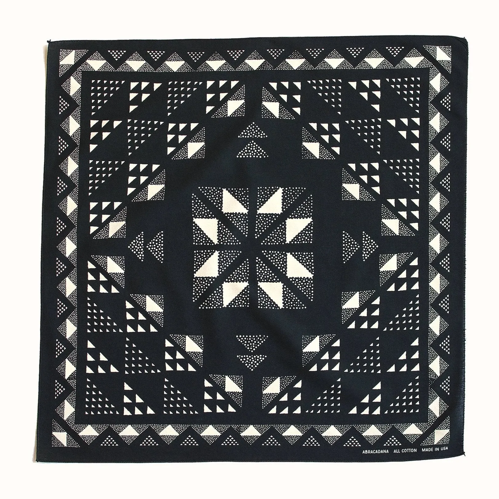 Black Quilt Bandana sold by Abracadana product image thumbnail 3