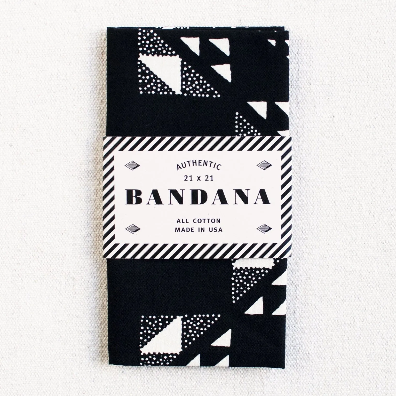 Black Quilt Bandana sold by Abracadana product image thumbnail 4