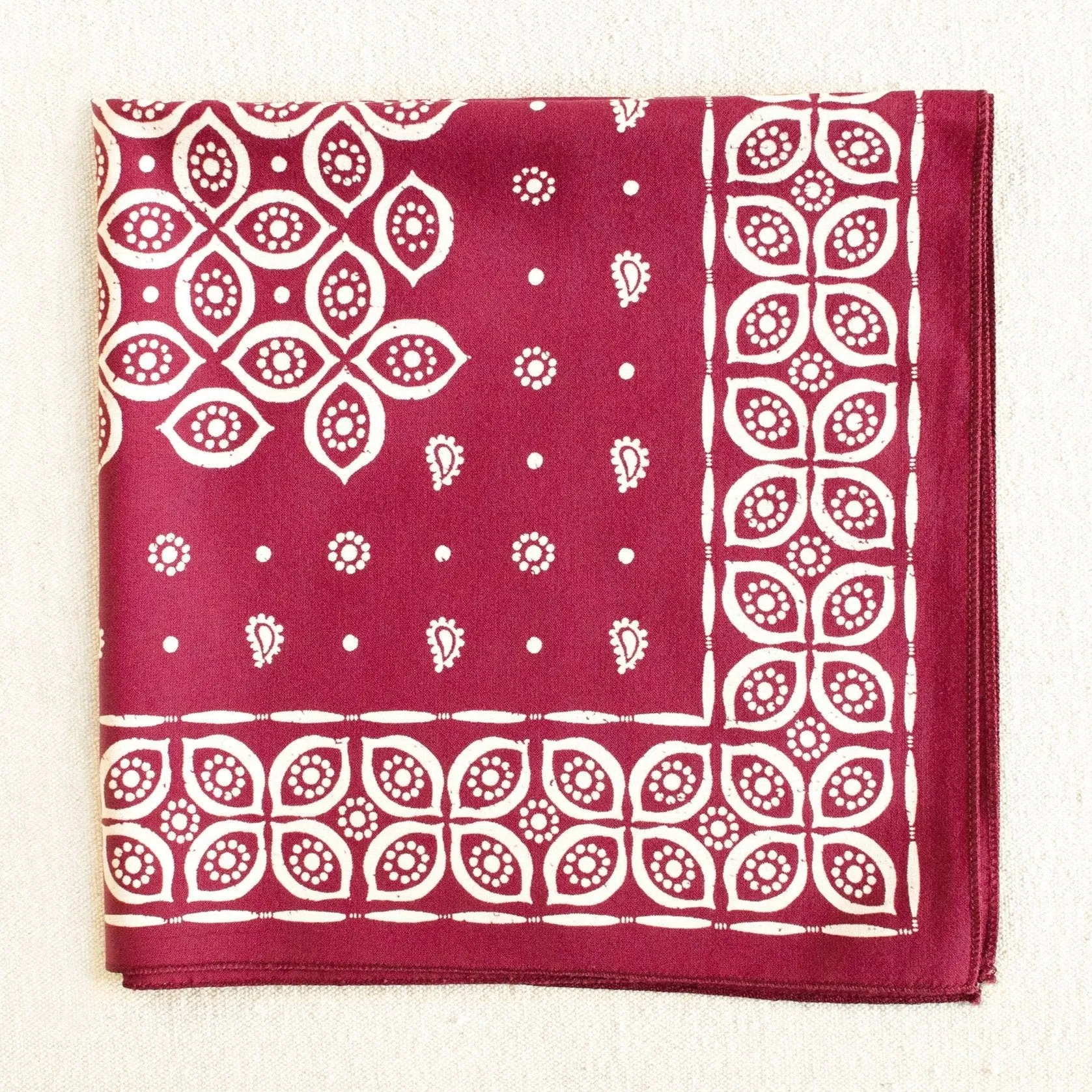 Wine Paisley Eye Bandana sold by Abracadana product image thumbnail 2