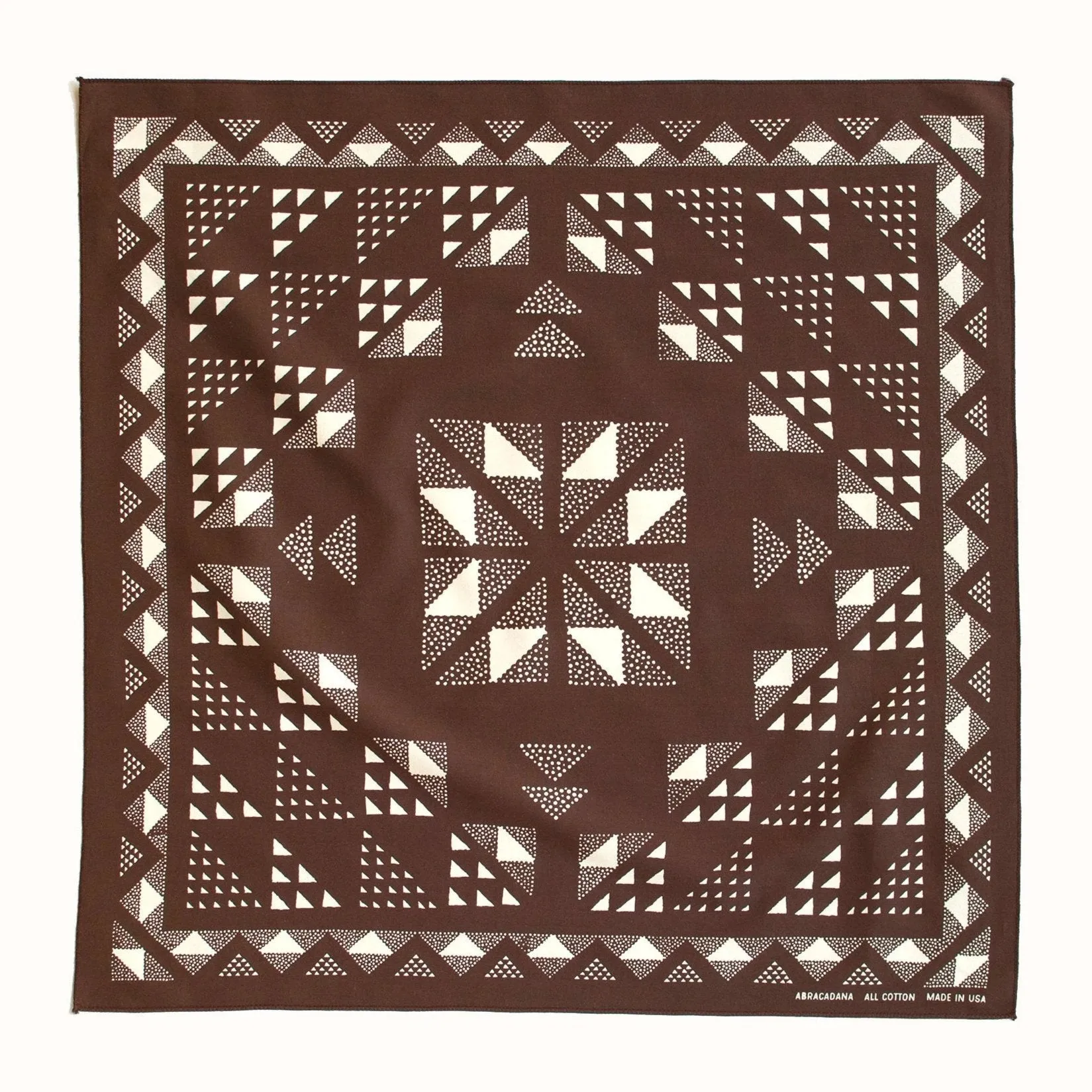 Brown Quilt Bandana sold by Abracadana product image thumbnail 4