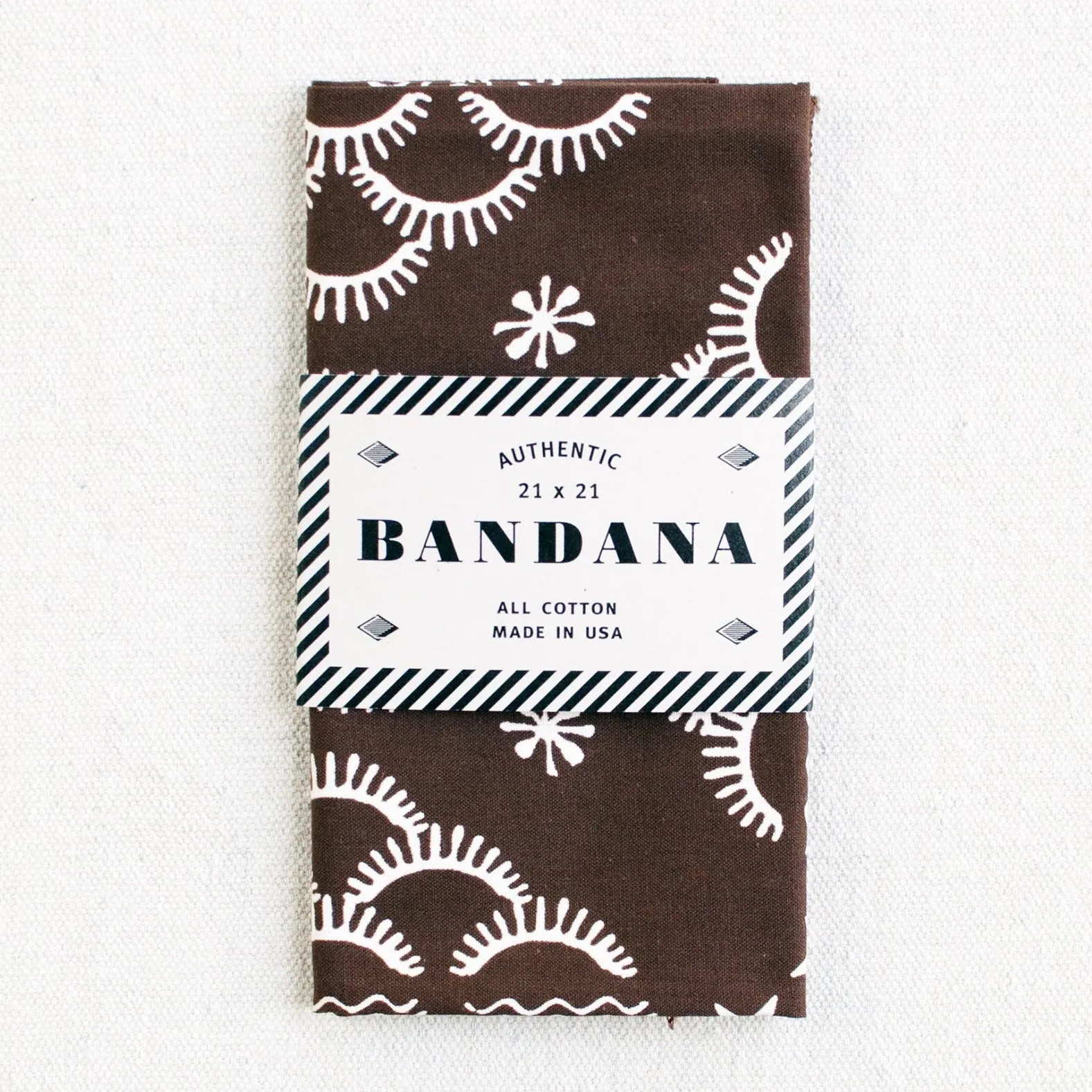 Brown Quilt Bandana sold by Abracadana product image thumbnail 2