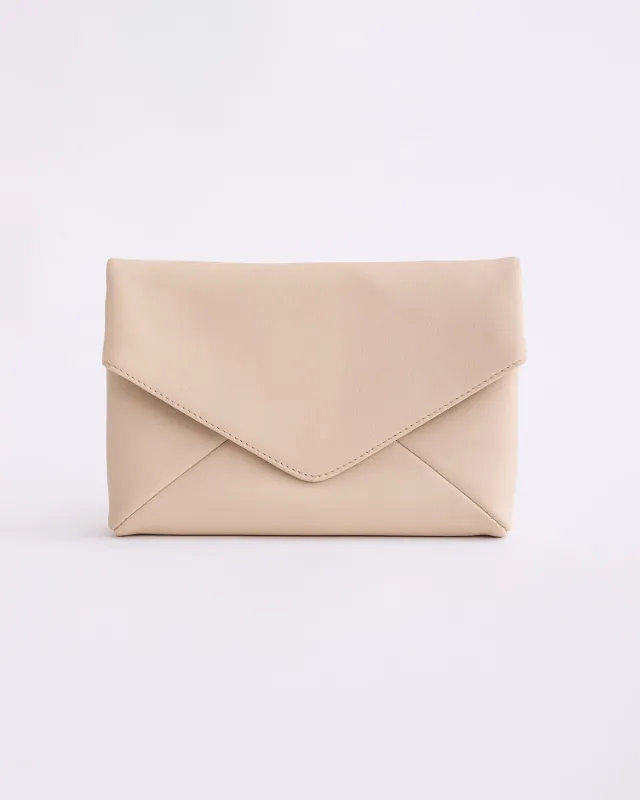 Stella Envelope Clutch: Oat made by The Horse