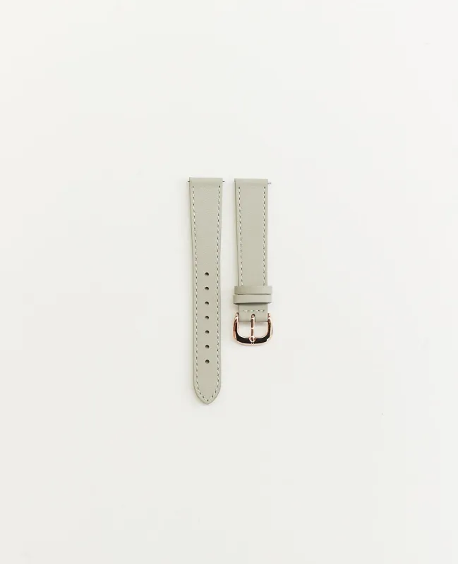 The 16mm Classic Strap: Grey / Rose Gold made by The Horse