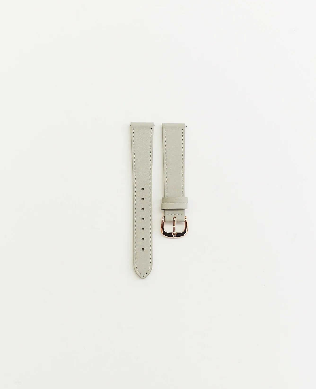 The 16mm Classic Strap: Grey / Rose Gold sold by The Horse