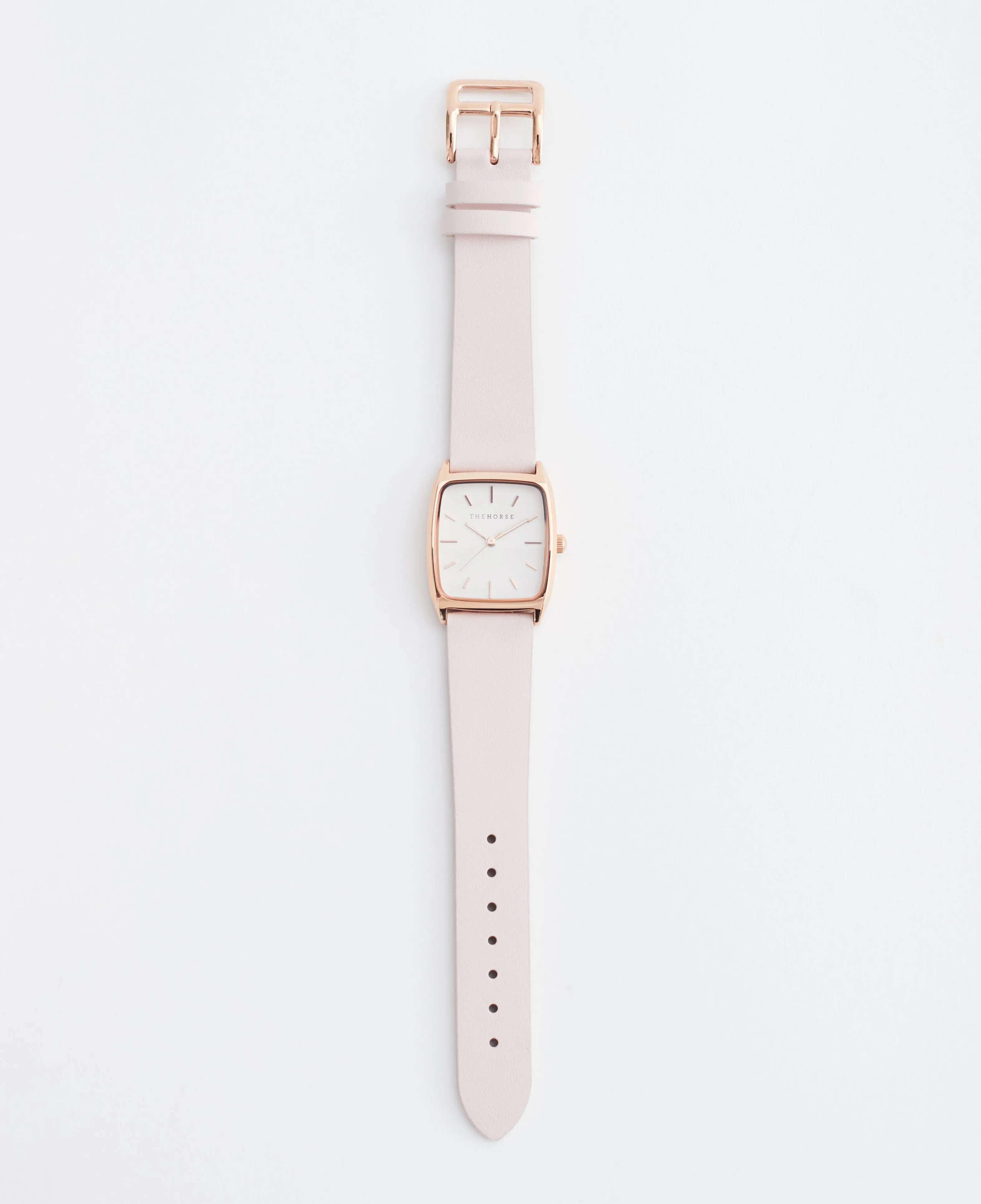The 18mm Dress Watch Strap: Pink Leather / Rose Gold Strap sold by The Horse product image thumbnail 2