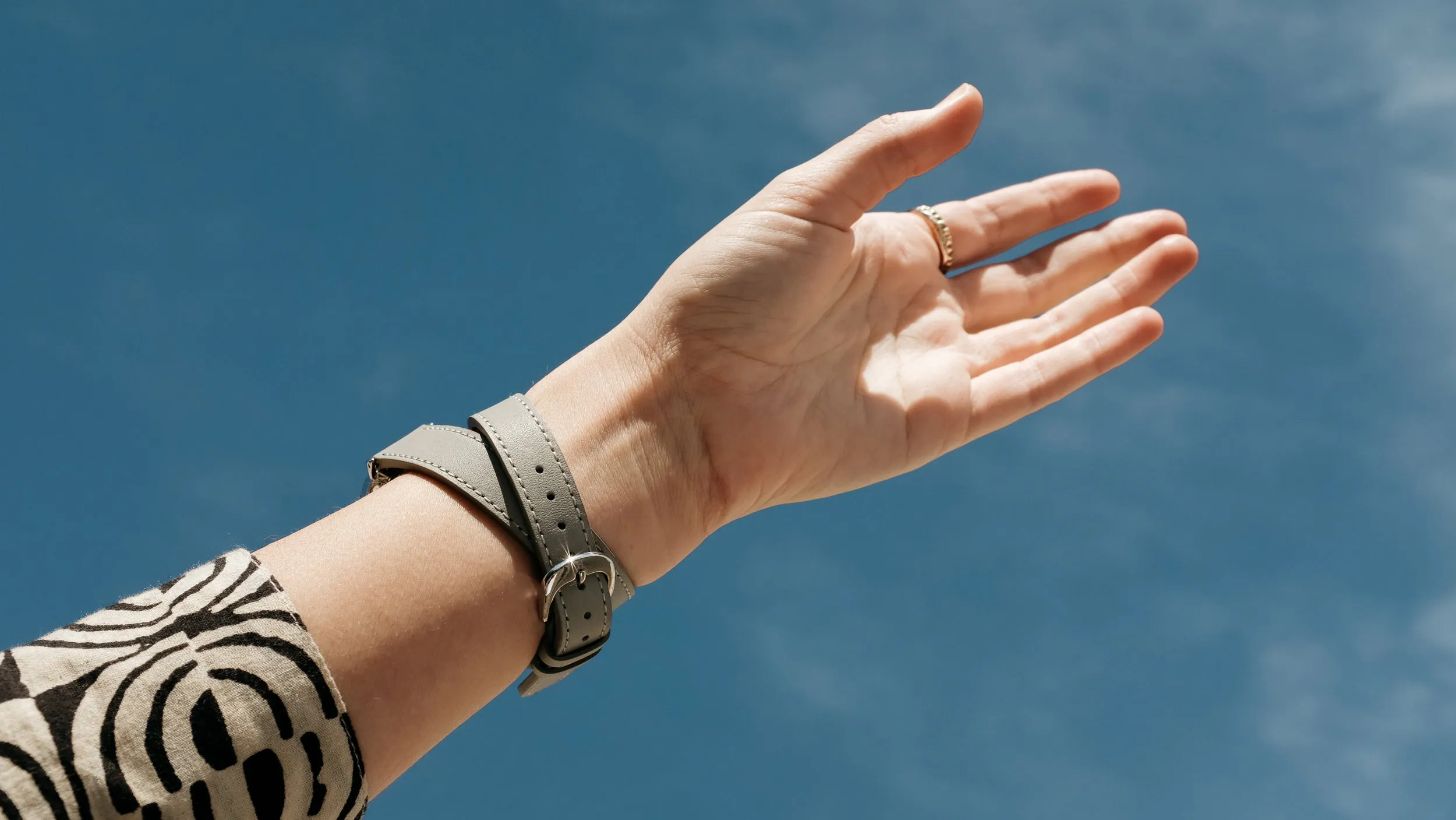 The 16mm Classic Strap: Grey Bracelet/ Silver sold by The Horse product image thumbnail 5