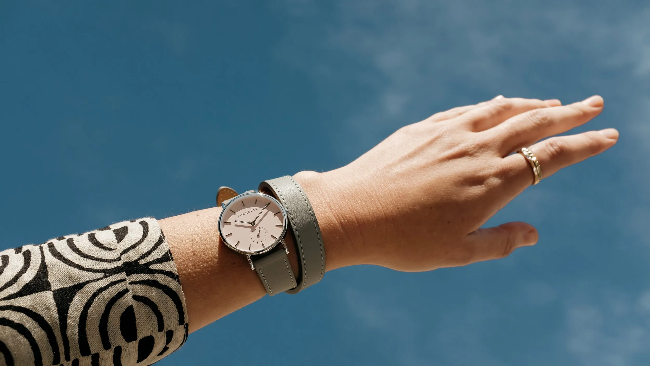 The 16mm Classic Strap: Grey Bracelet/ Silver sold by The Horse product image thumbnail 4