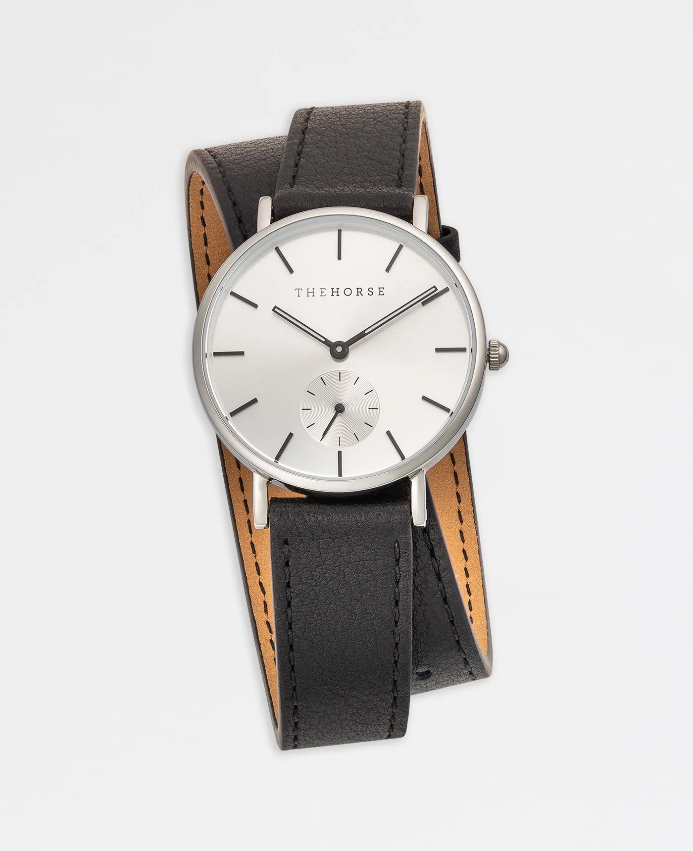 The 16mm Classic Strap: Black Bracelet/ Silver sold by The Horse product image thumbnail 2