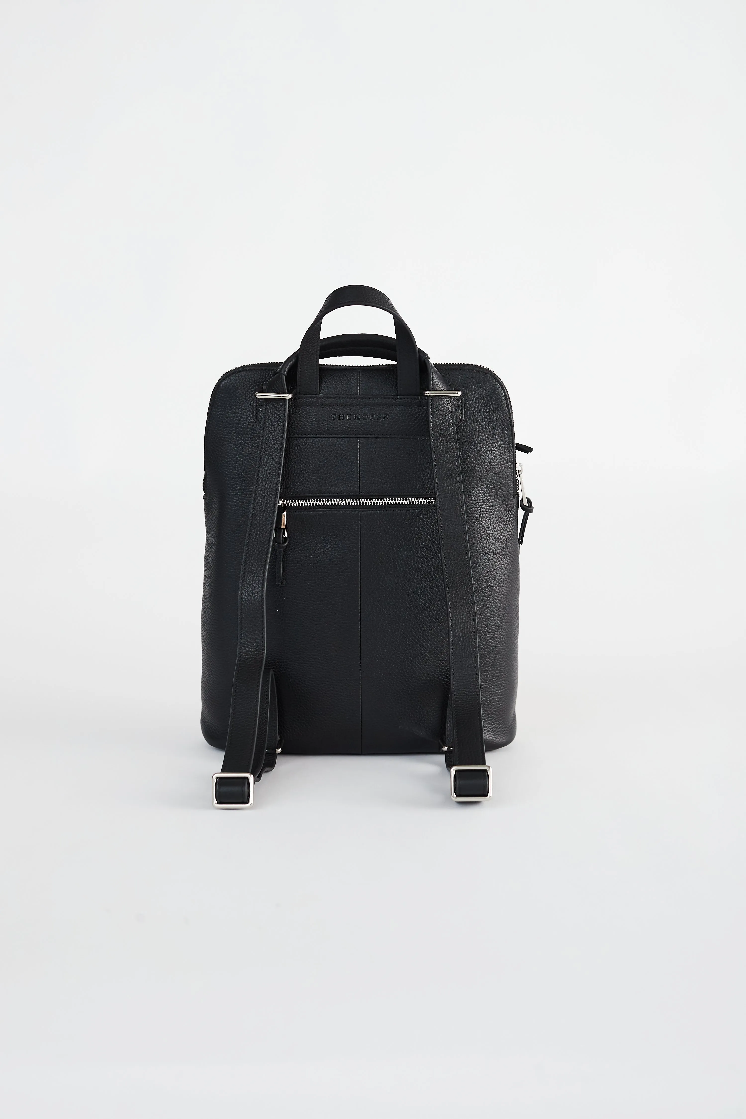 Backpack: Black Pebbled Leather sold by The Horse product image thumbnail 4