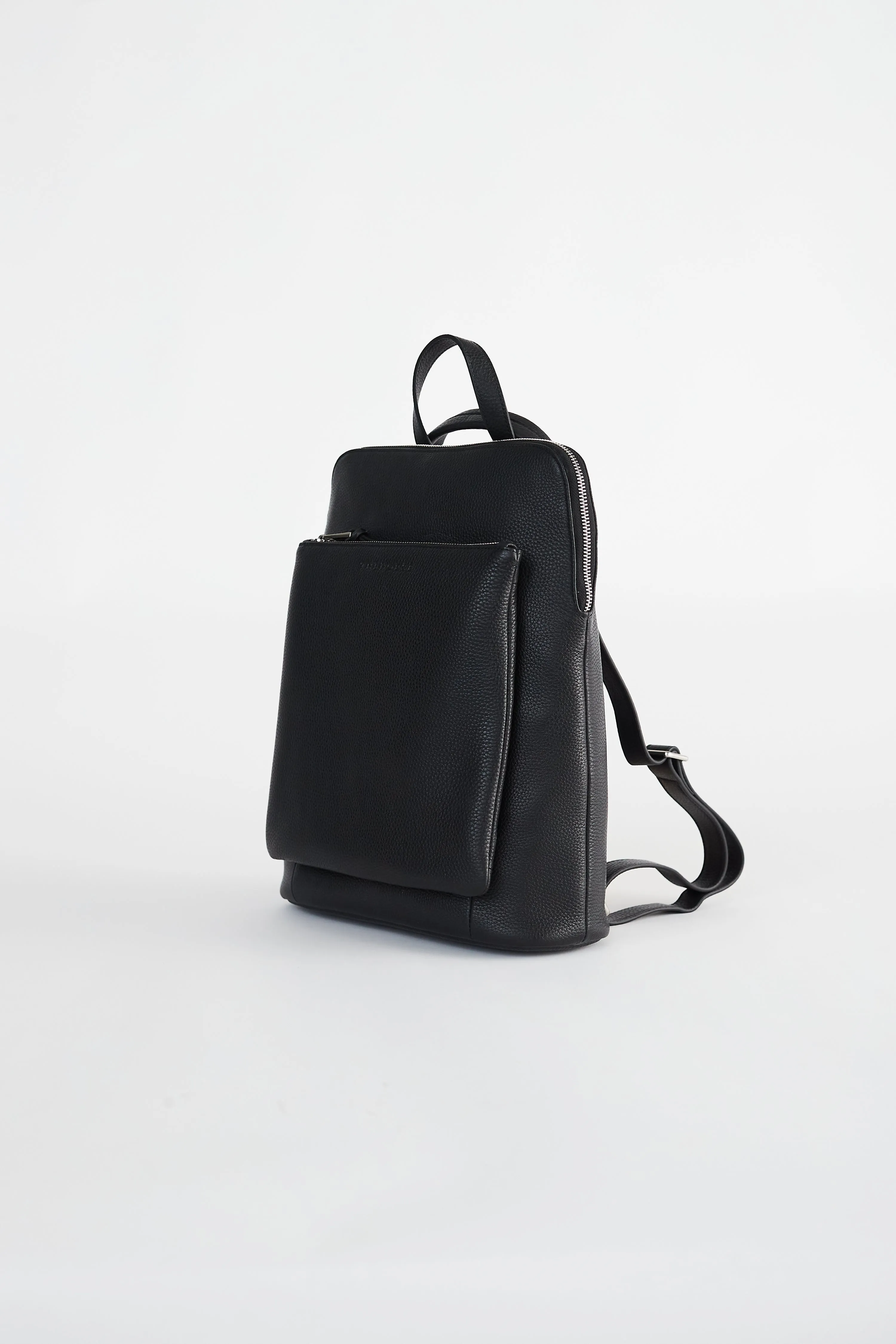 Backpack: Black Pebbled Leather sold by The Horse product image thumbnail 2