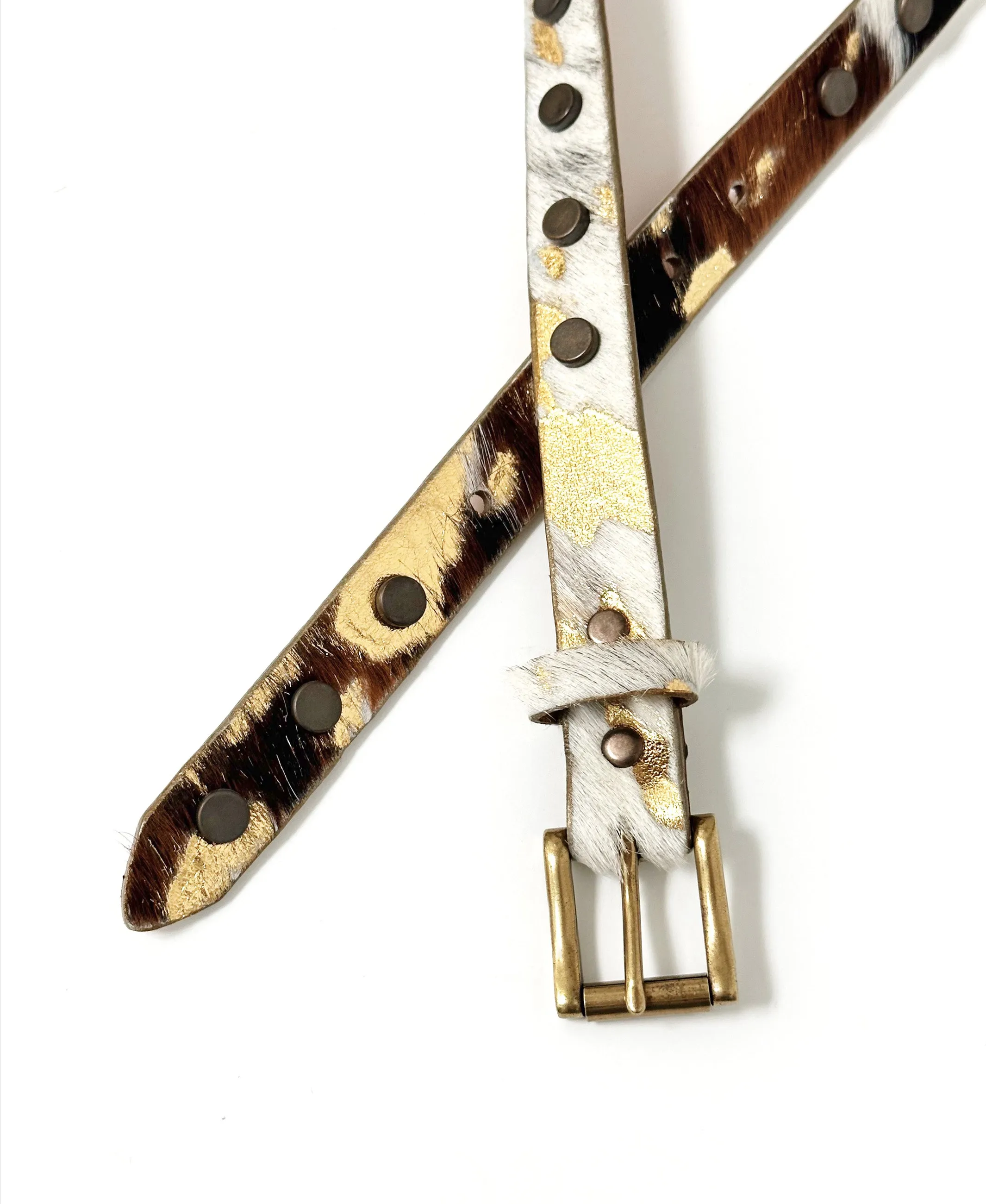 Jojo Hair-On Gold Metallic - 30 sold by Brave Leather product image thumbnail 2