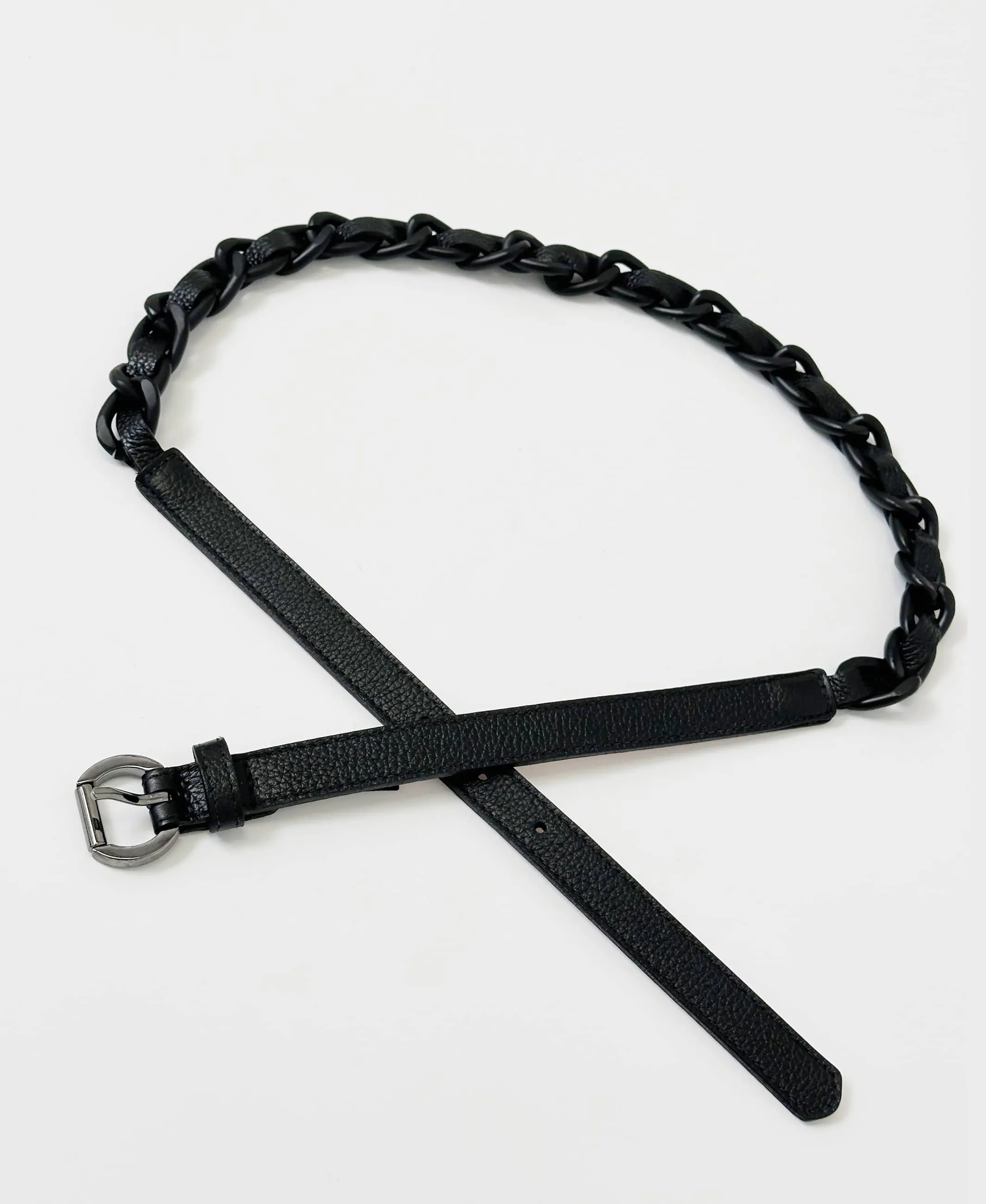 Mikke Pebbled Black/Black Chain - 32 sold by Brave Leather product image thumbnail 2
