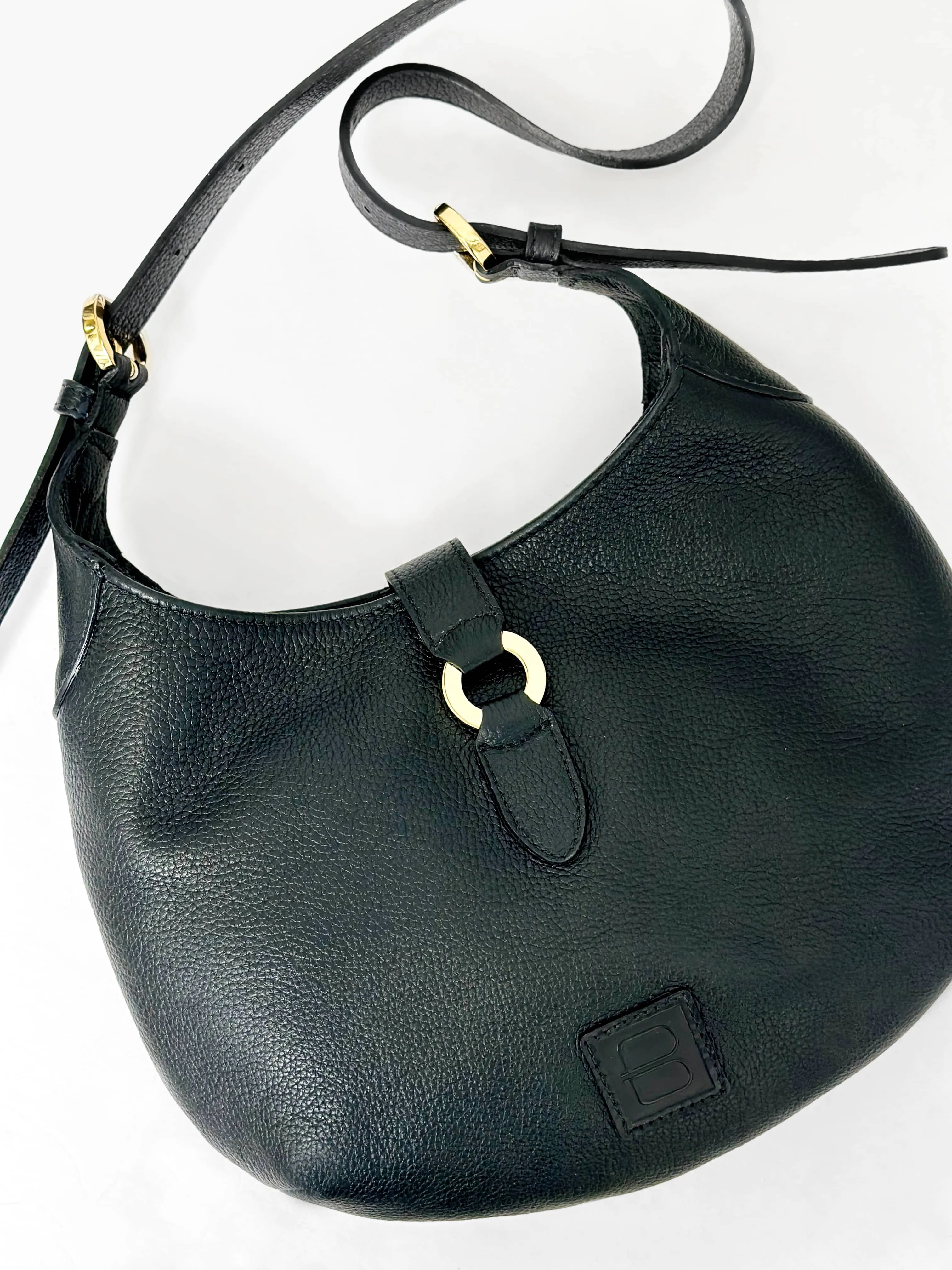 Luna Pebbled - Black/Silver sold by Brave Leather product image thumbnail 3