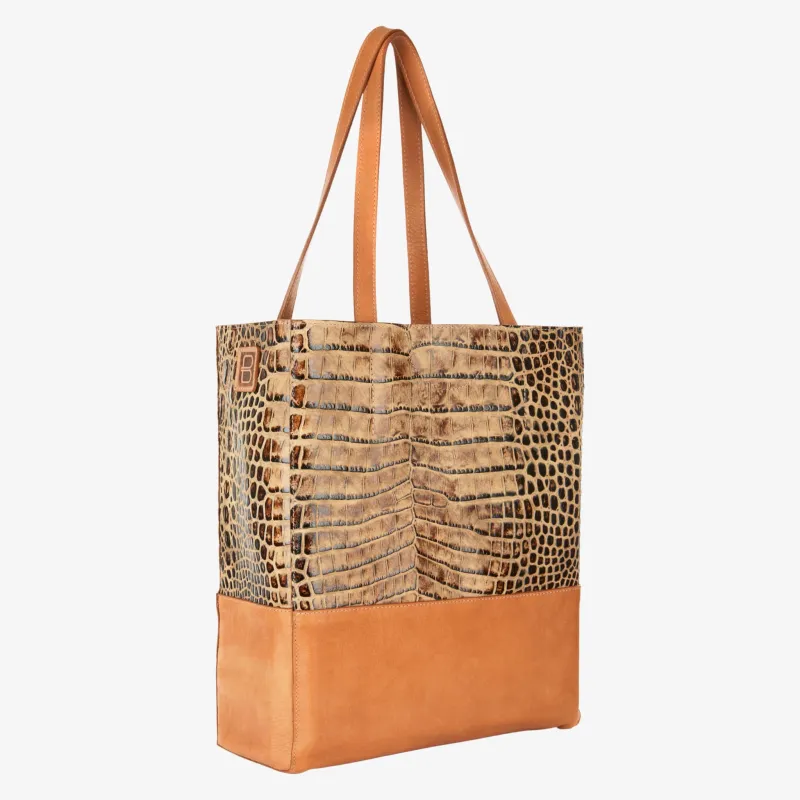 Saloso Croco Safari/Tan sold by Brave Leather